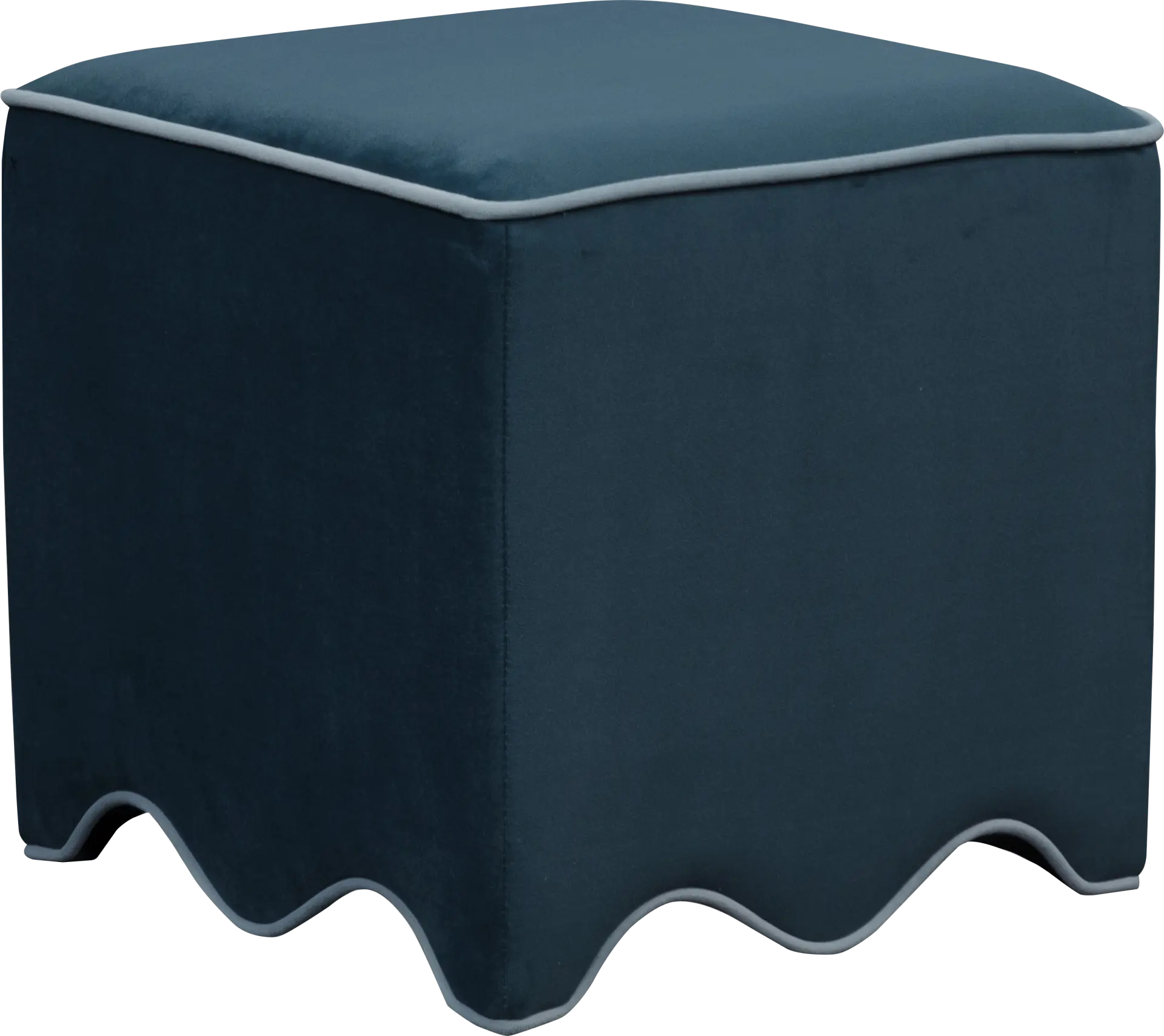 Frances Blue Ottoman