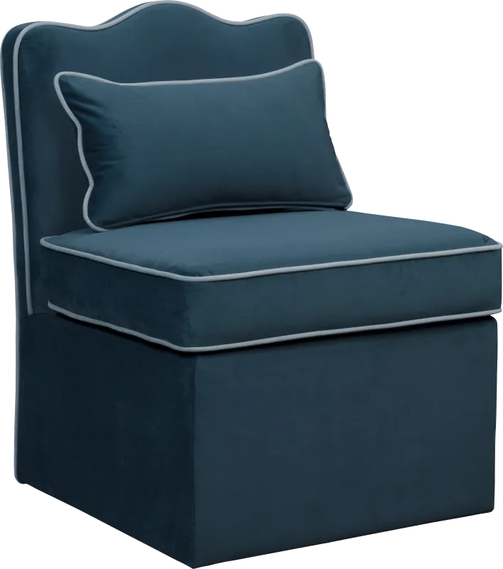 Frances Blue Accent Chair
