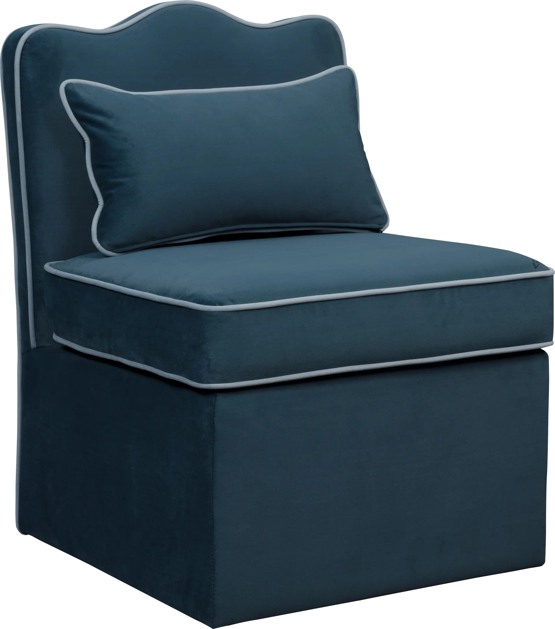 Frances Blue Accent Chair