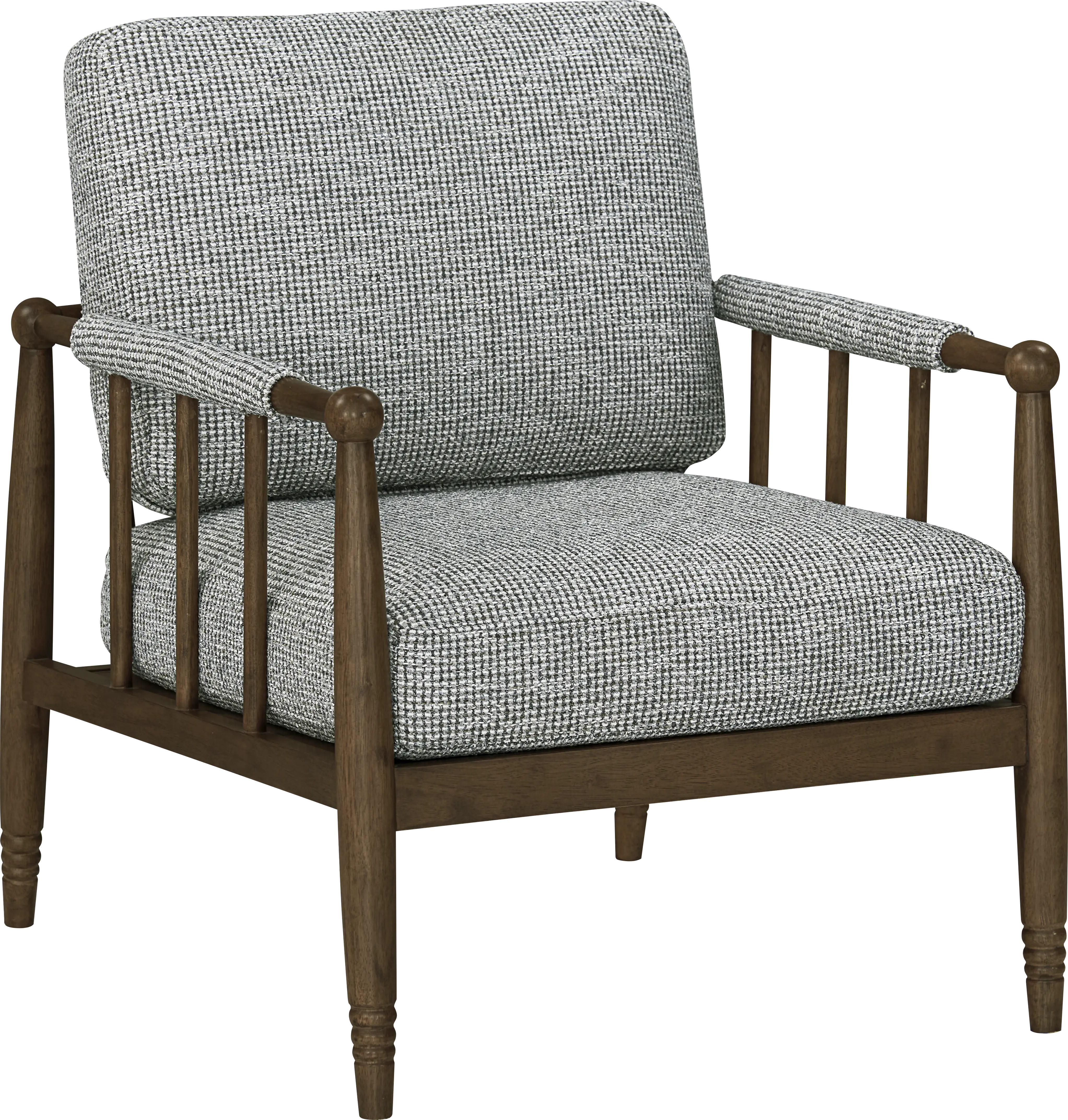 Frankfurt Brown Accent Chair - Thumbnail - Image 1