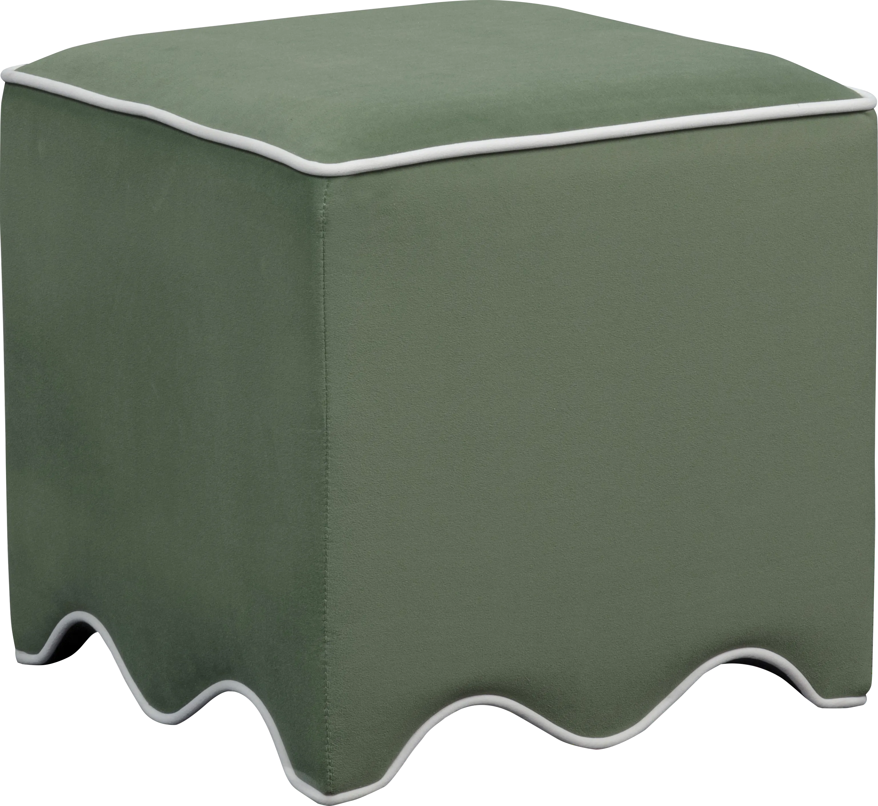 Frances Green Ottoman - Thumbnail - Image 1