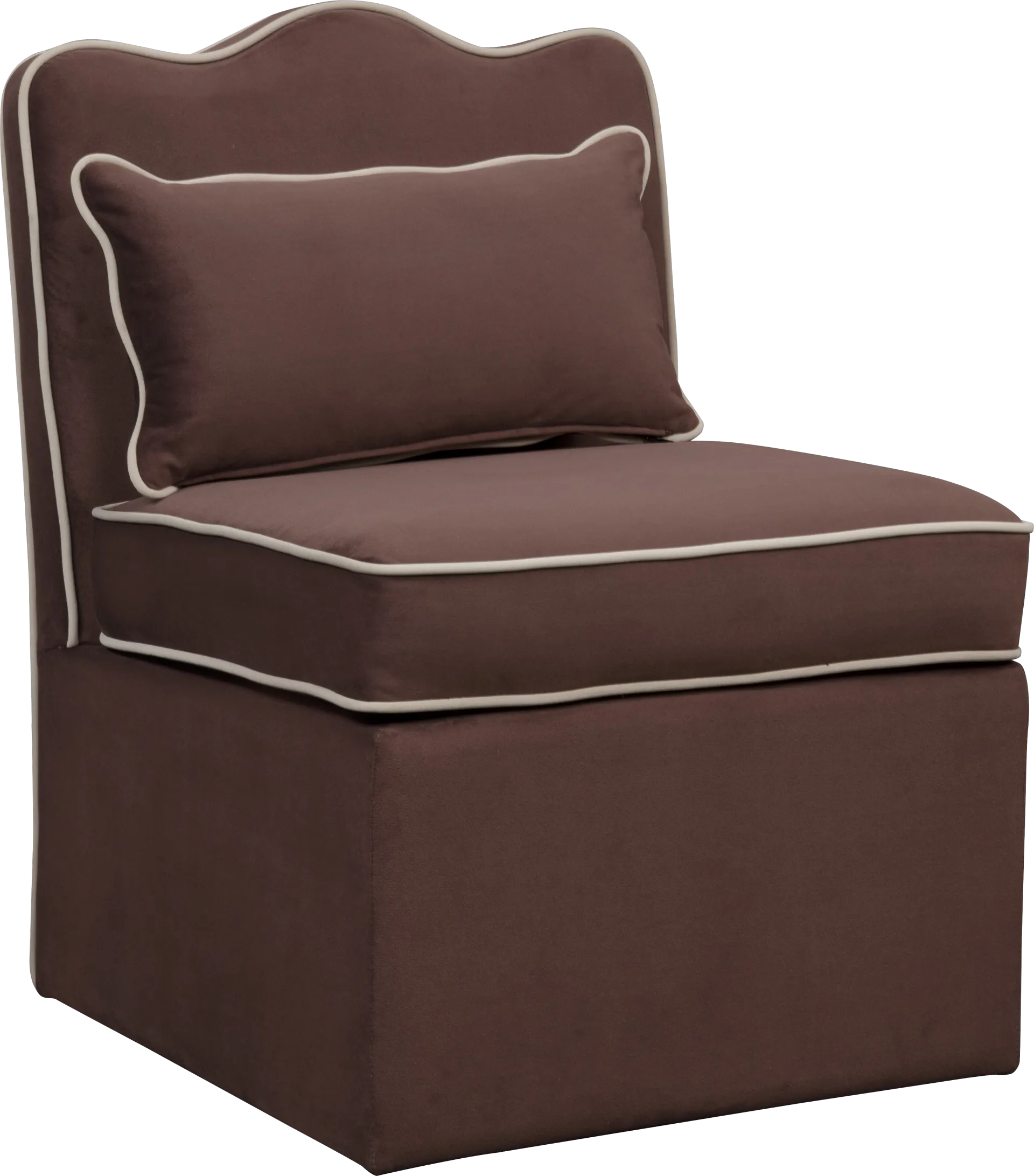 Frances Brown Accent Chair - Image 1