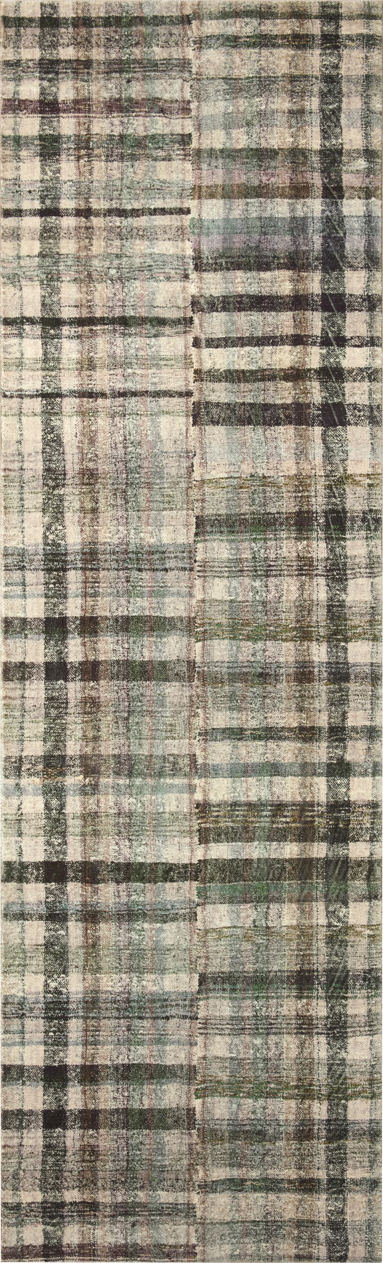 Whitburn Green 2'3 x 9'6 Runner Rug - Image 1