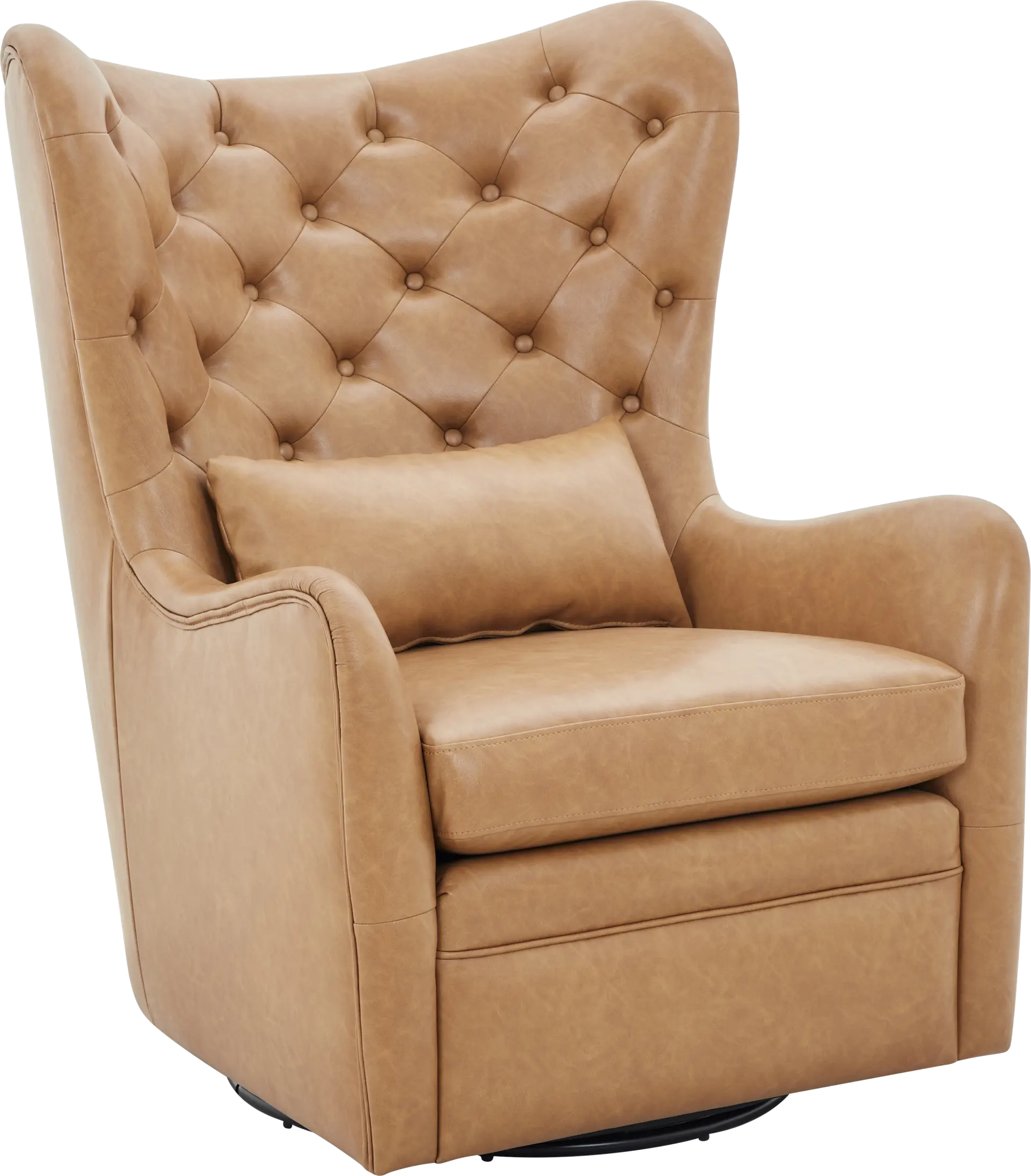 Velina Camel Swivel Chair