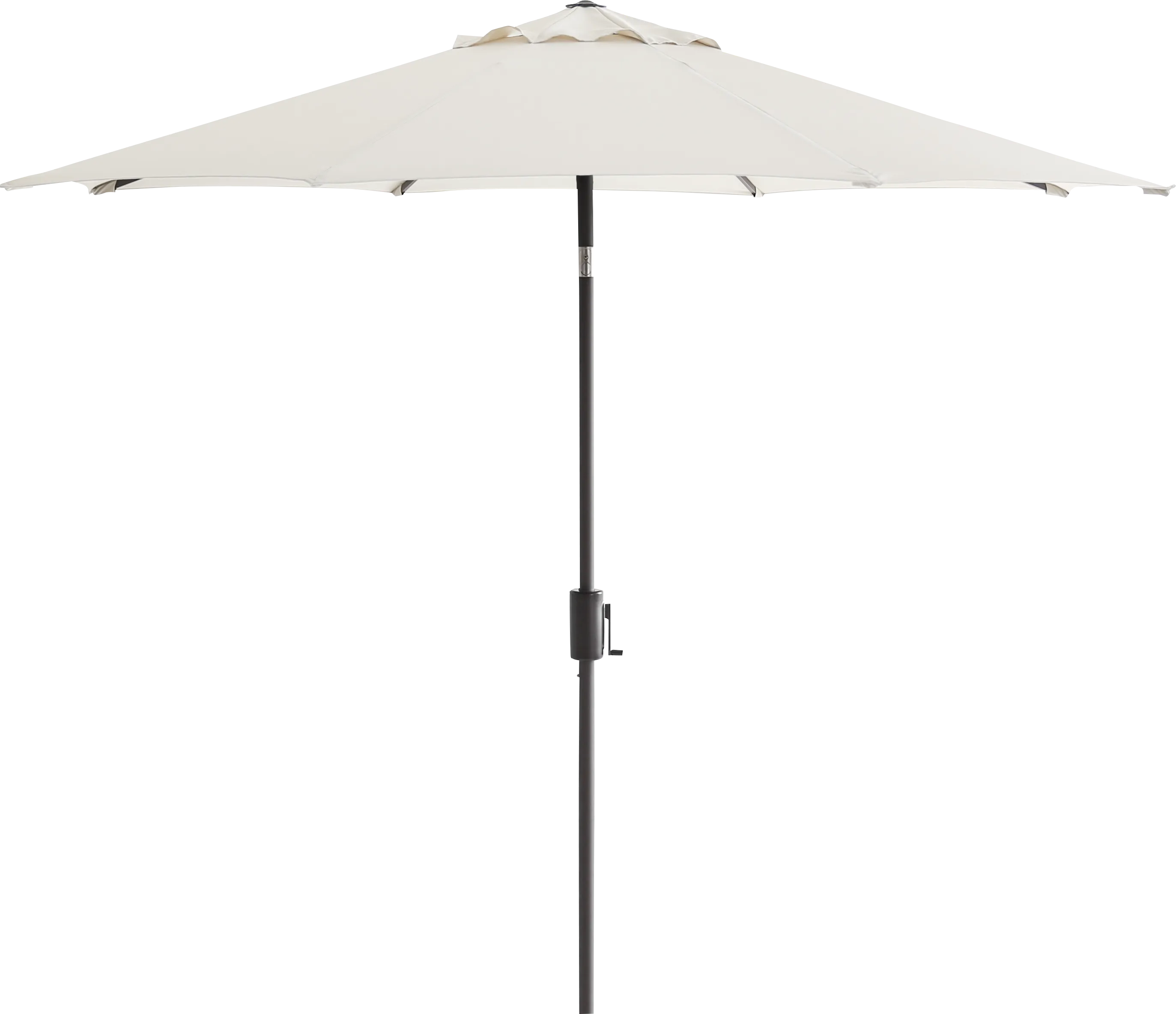 Doheny Point Bronze 9' Octagon Natural Outdoor Umbrella with 50 lb. Base - Thumbnail - Image 1