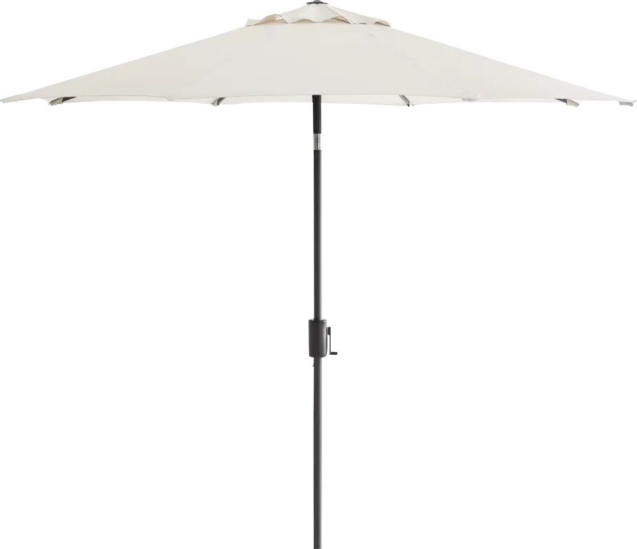 Doheny Point Bronze 9' Octagon Natural Outdoor Umbrella