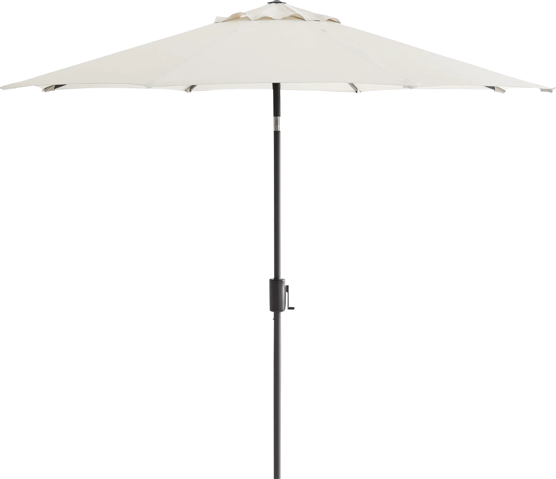 Doheny Point Bronze 9' Octagon Natural Outdoor Umbrella with 50 lb. Base - Image 1