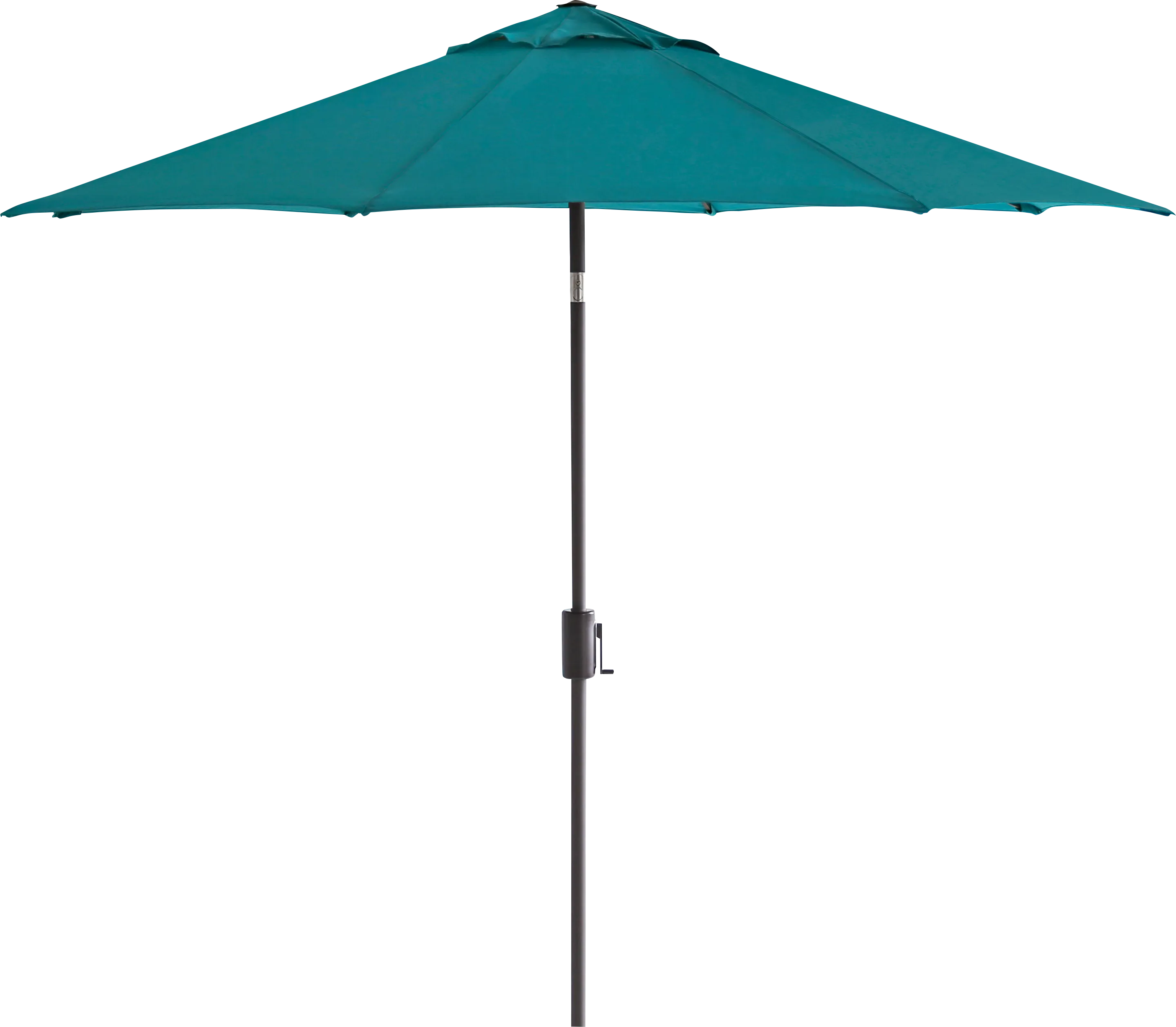 Doheny Point Bronze 9' Octagon Turquoise Outdoor Umbrella with 50 lb. Base - Thumbnail - Image 1