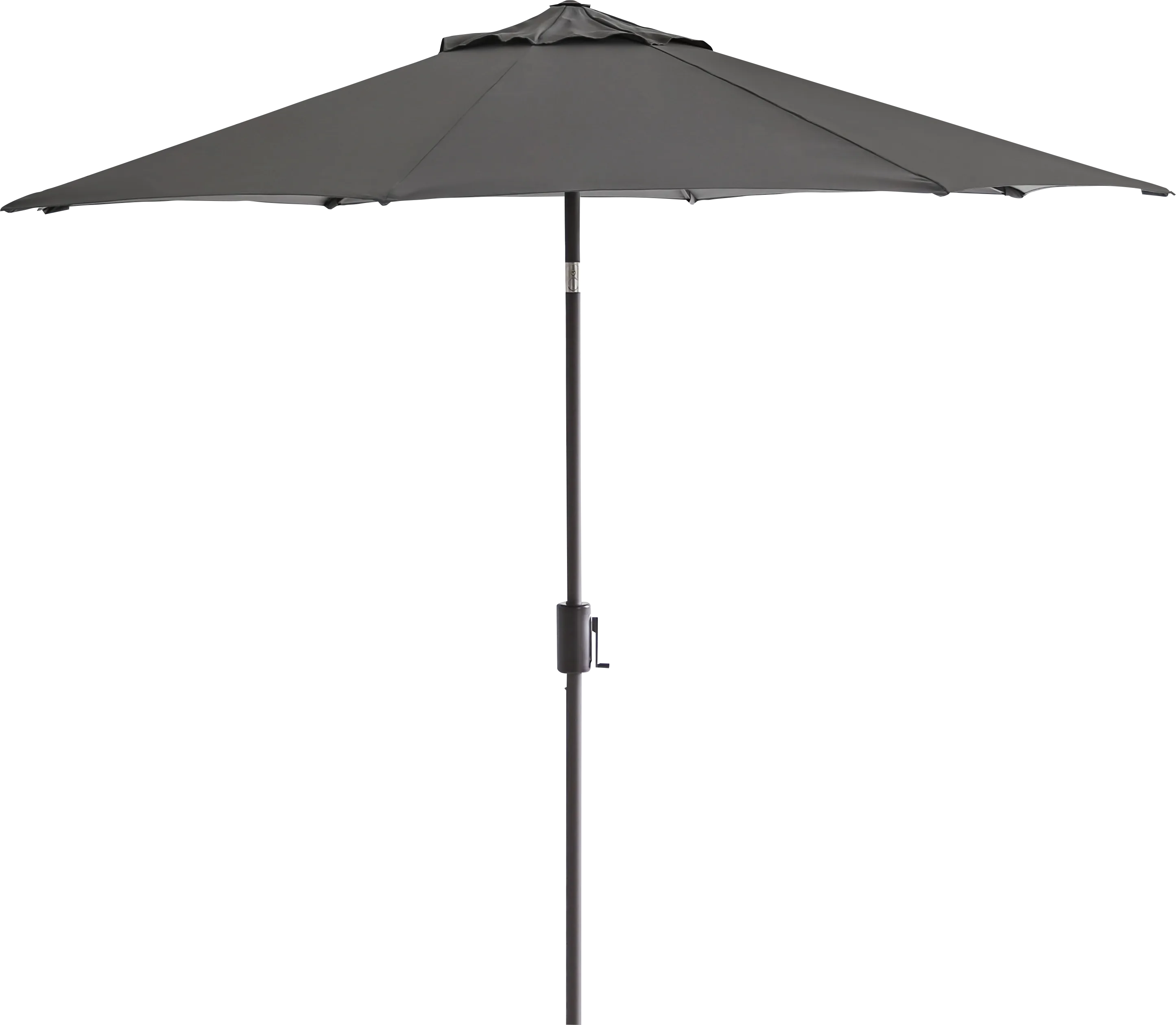 Doheny Point Bronze 9' Octagon Gray Outdoor Umbrella with 50 lb. Base - Thumbnail - Image 1