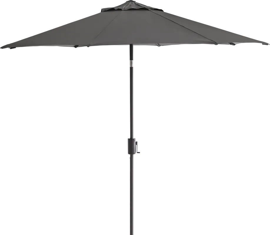 Doheny Point Bronze 9' Octagon Gray Outdoor Umbrella