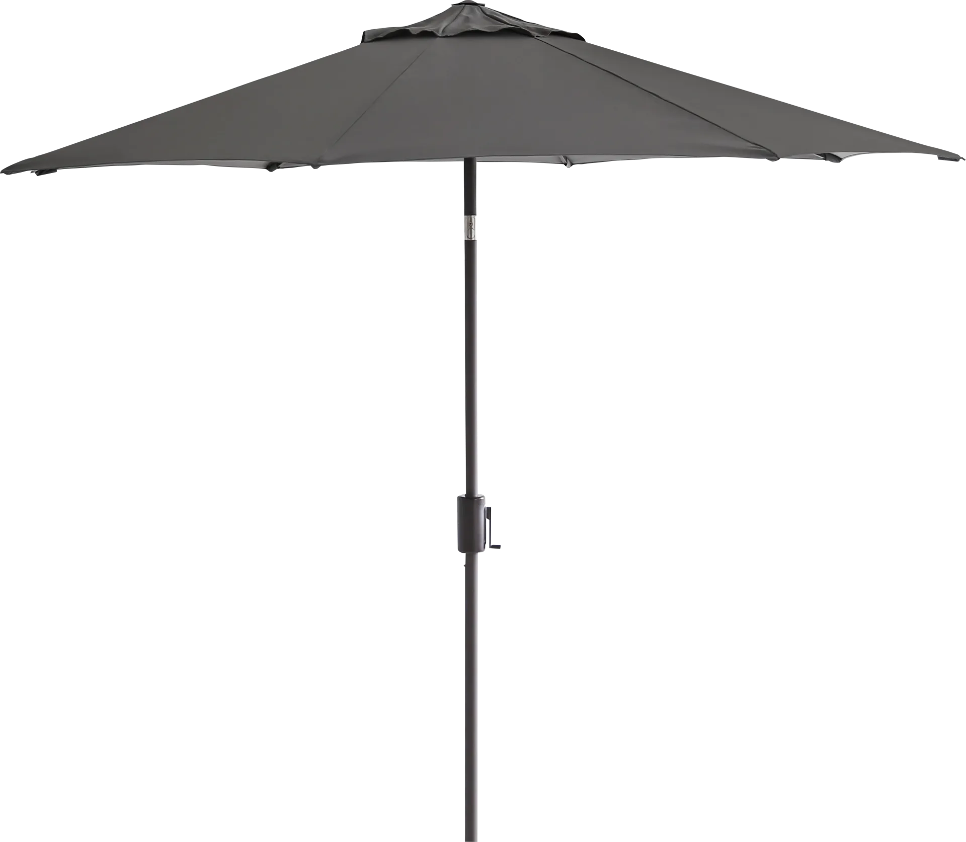 Doheny Point Bronze 9' Octagon Gray Outdoor Umbrella with 50 lb. Base - Image 1