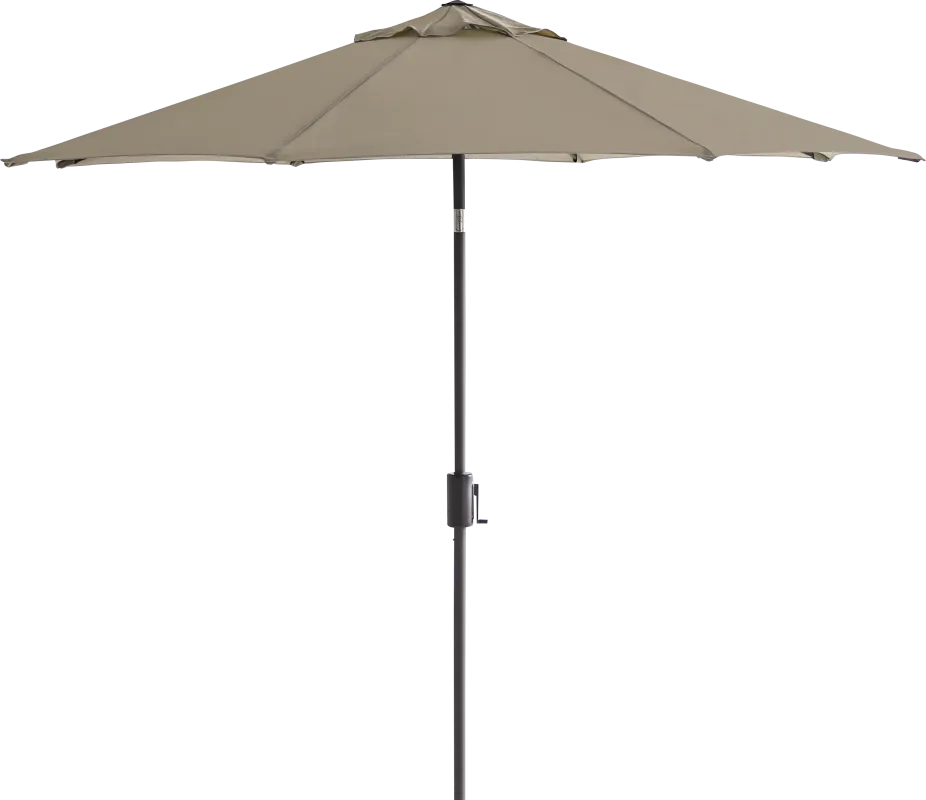 Doheny Point Bronze 9' Octagon Beige Outdoor Umbrella
