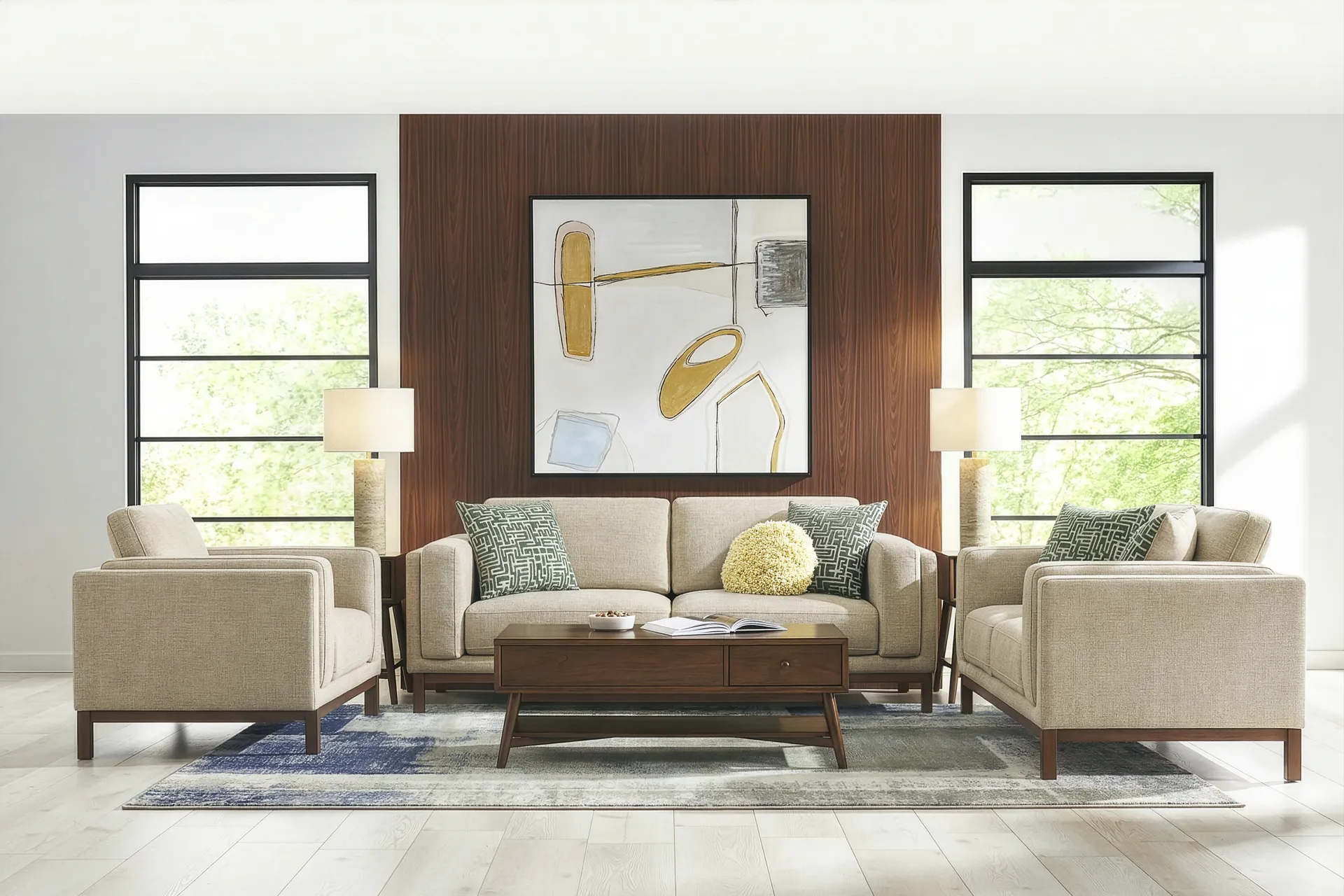 Elena Court Beige Sofa - Image 2