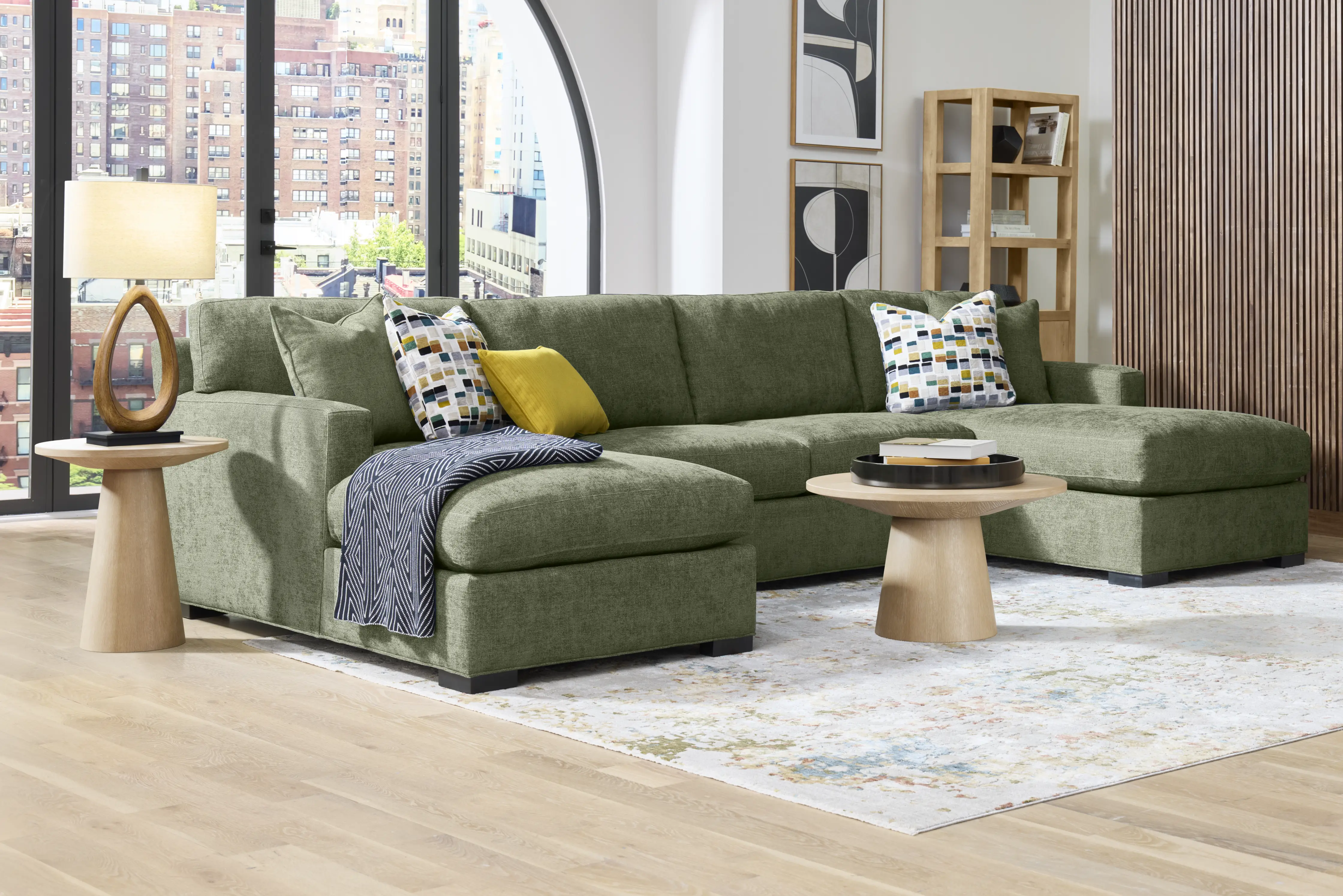 Harmonie Avocado 3 Pc Sectional - Thumbnail - Image 2