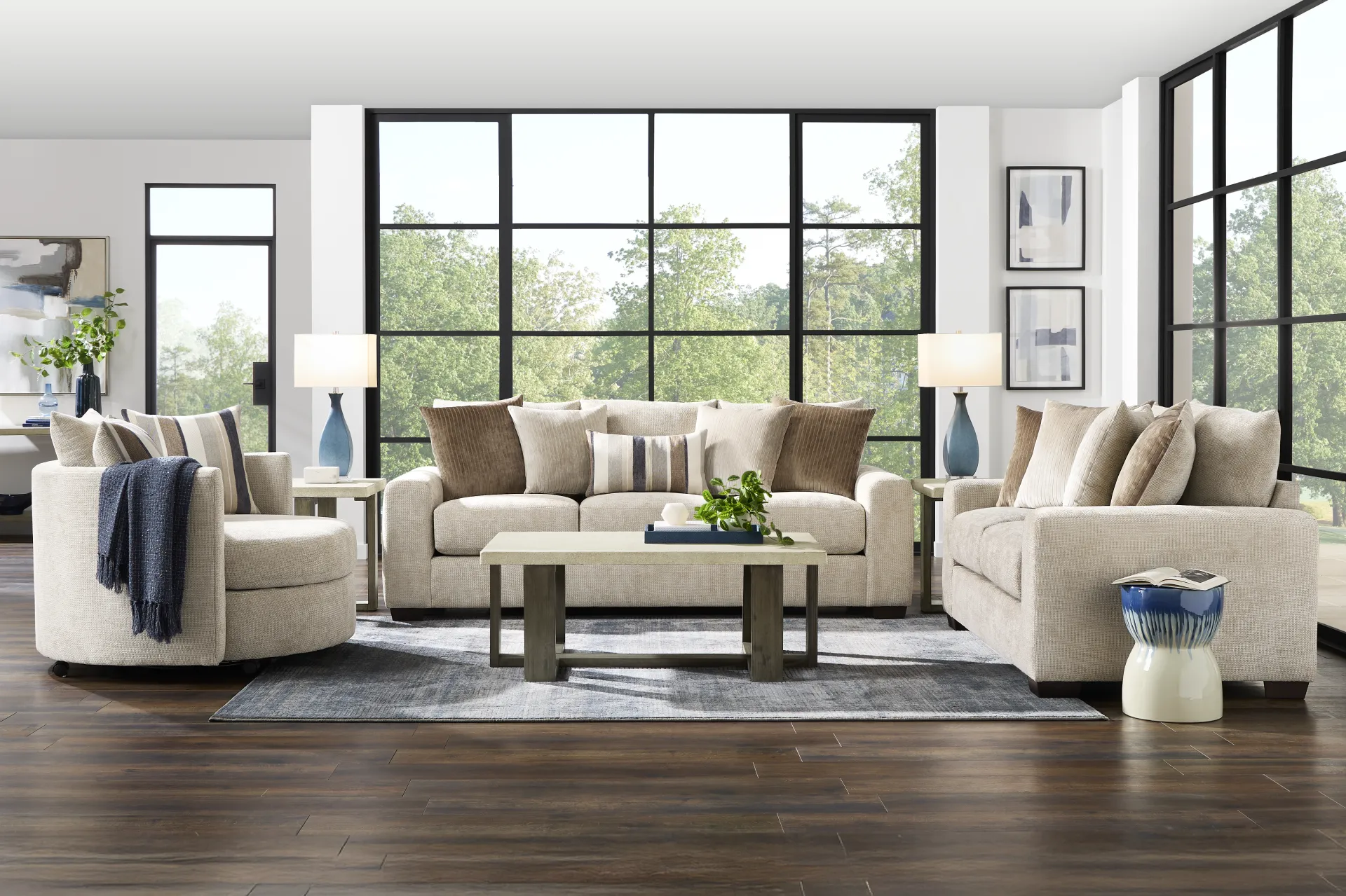 Martin Brown 7 Pc Living Room - Image 1