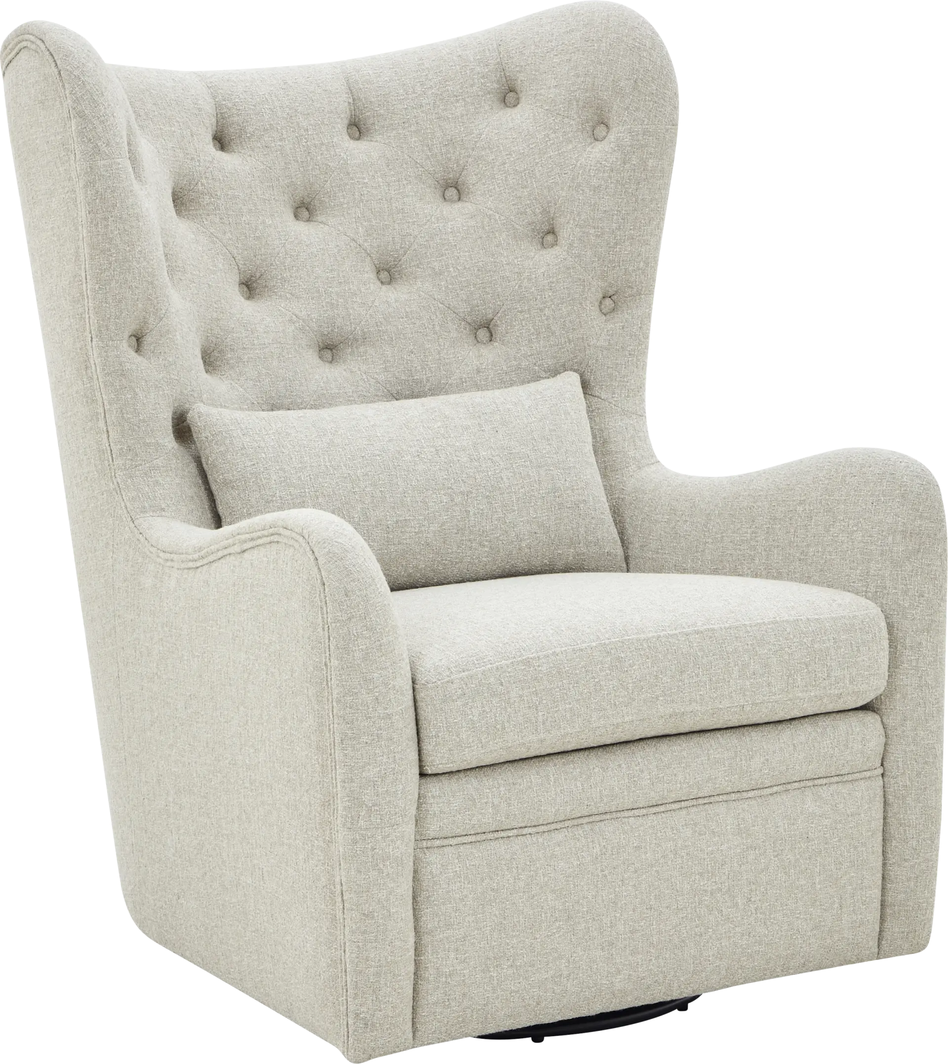 Velina Beige Swivel Chair
