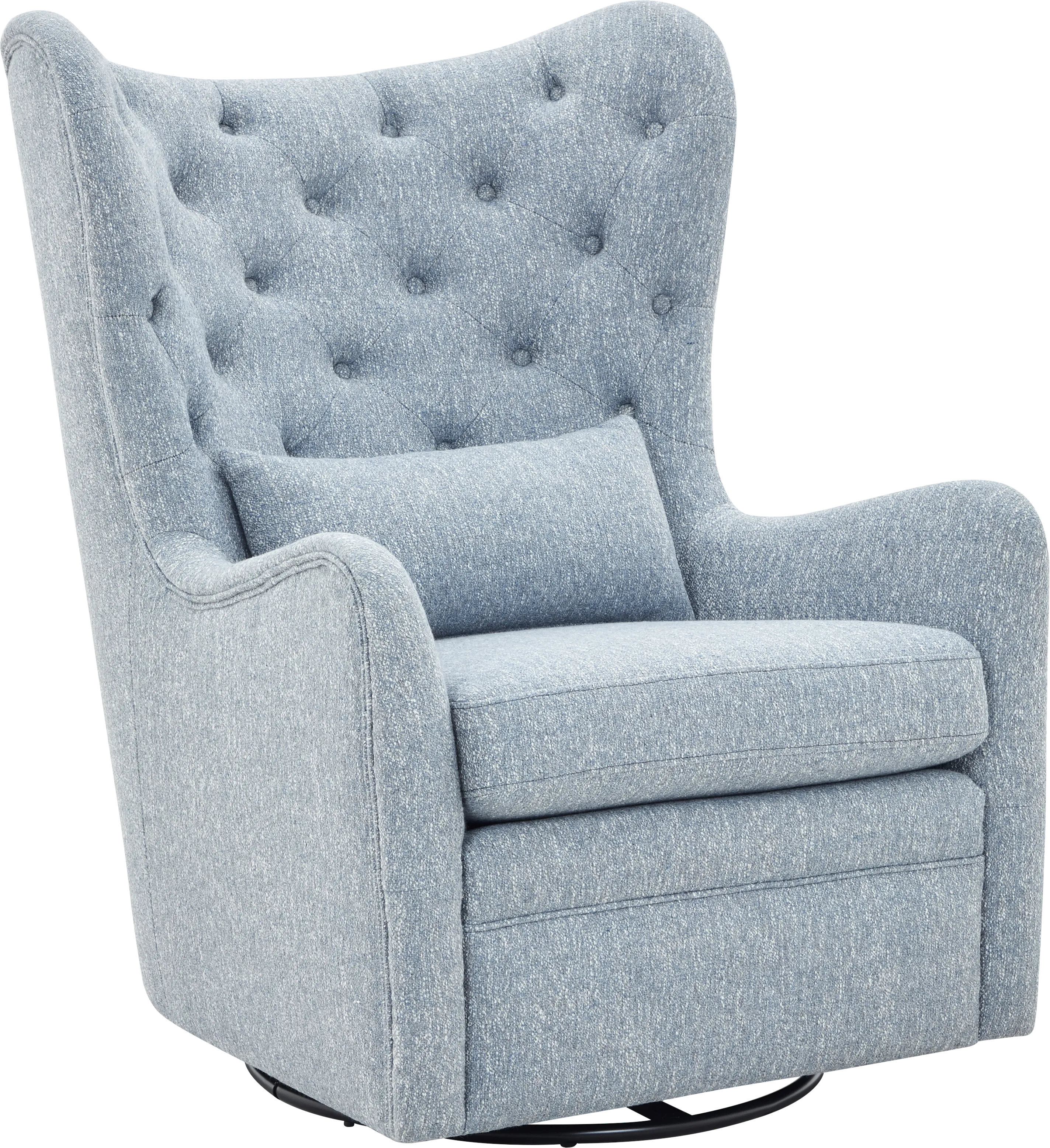 Velina Sky Swivel Chair - Thumbnail - Image 1