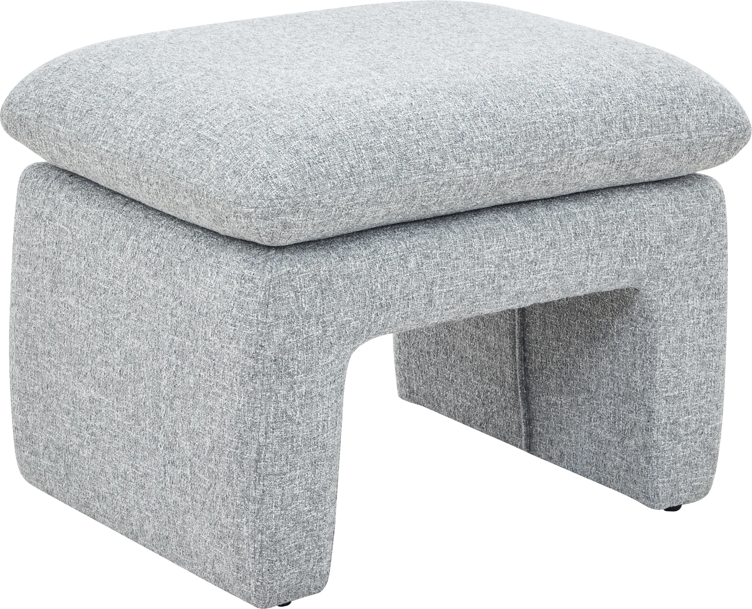 Maxine Gray Ottoman - Thumbnail - Image 1