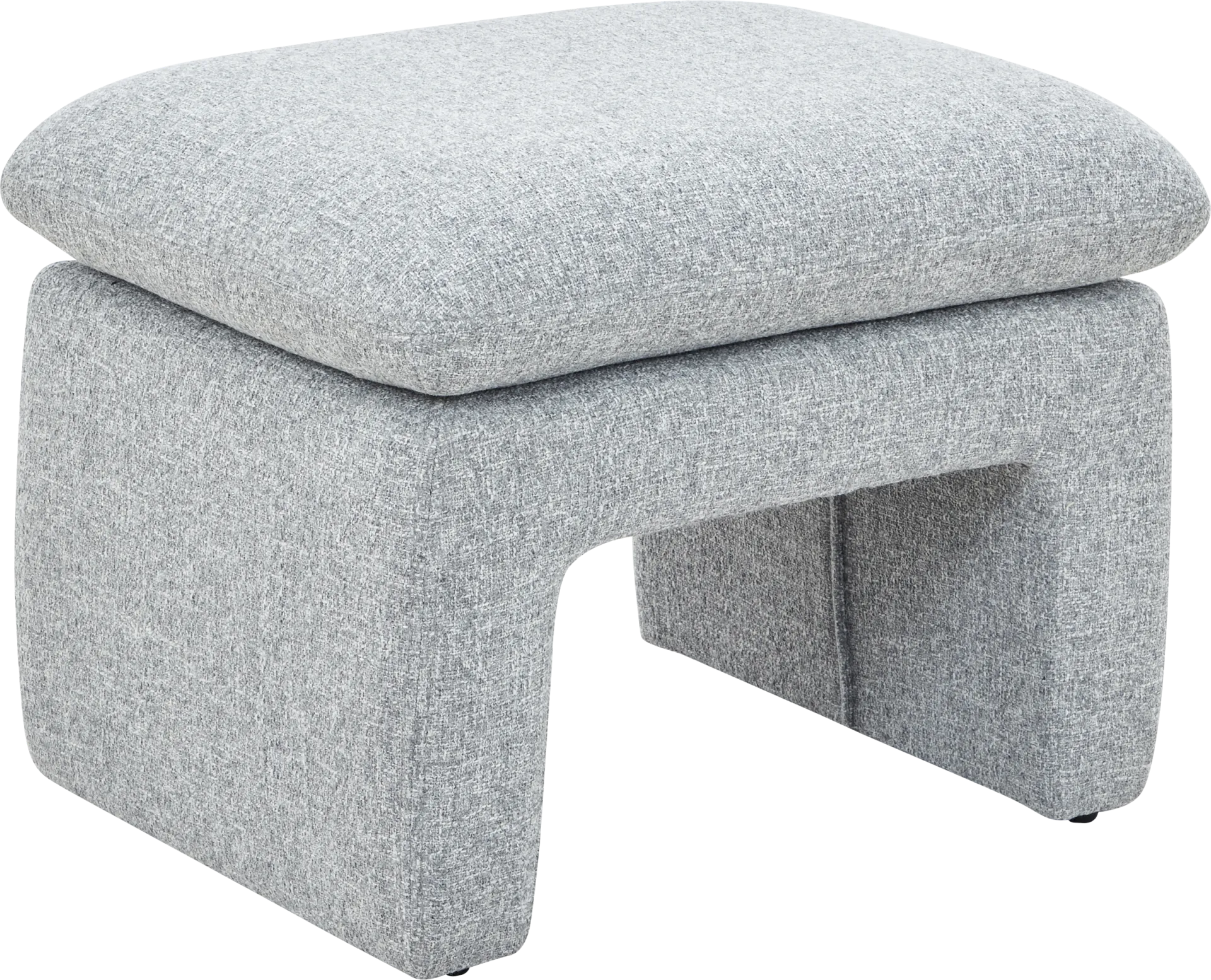 Maxine Gray Ottoman - Image 1