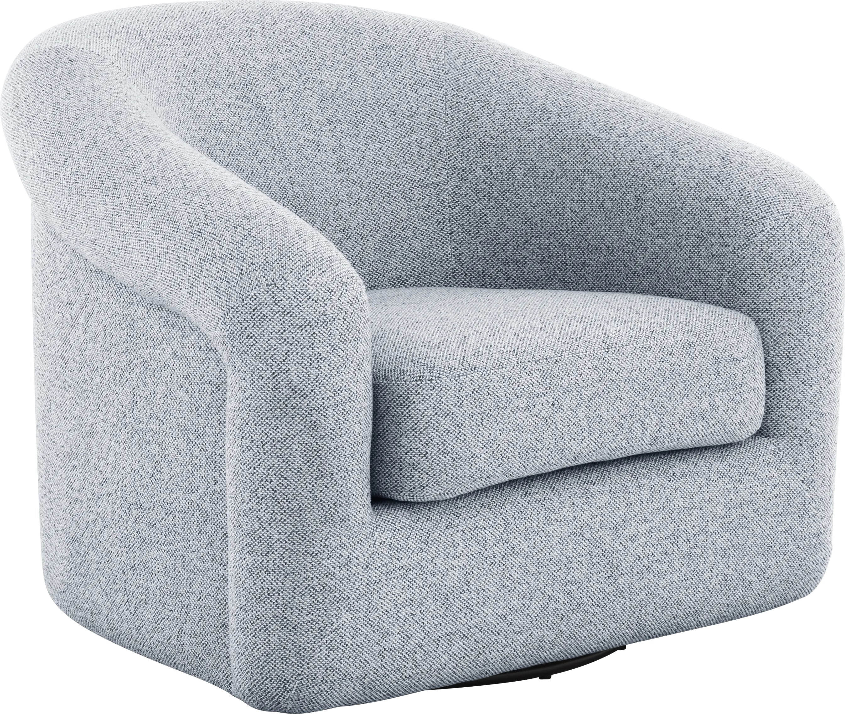 Cecilia Blue Swivel Chair - Thumbnail - Image 1