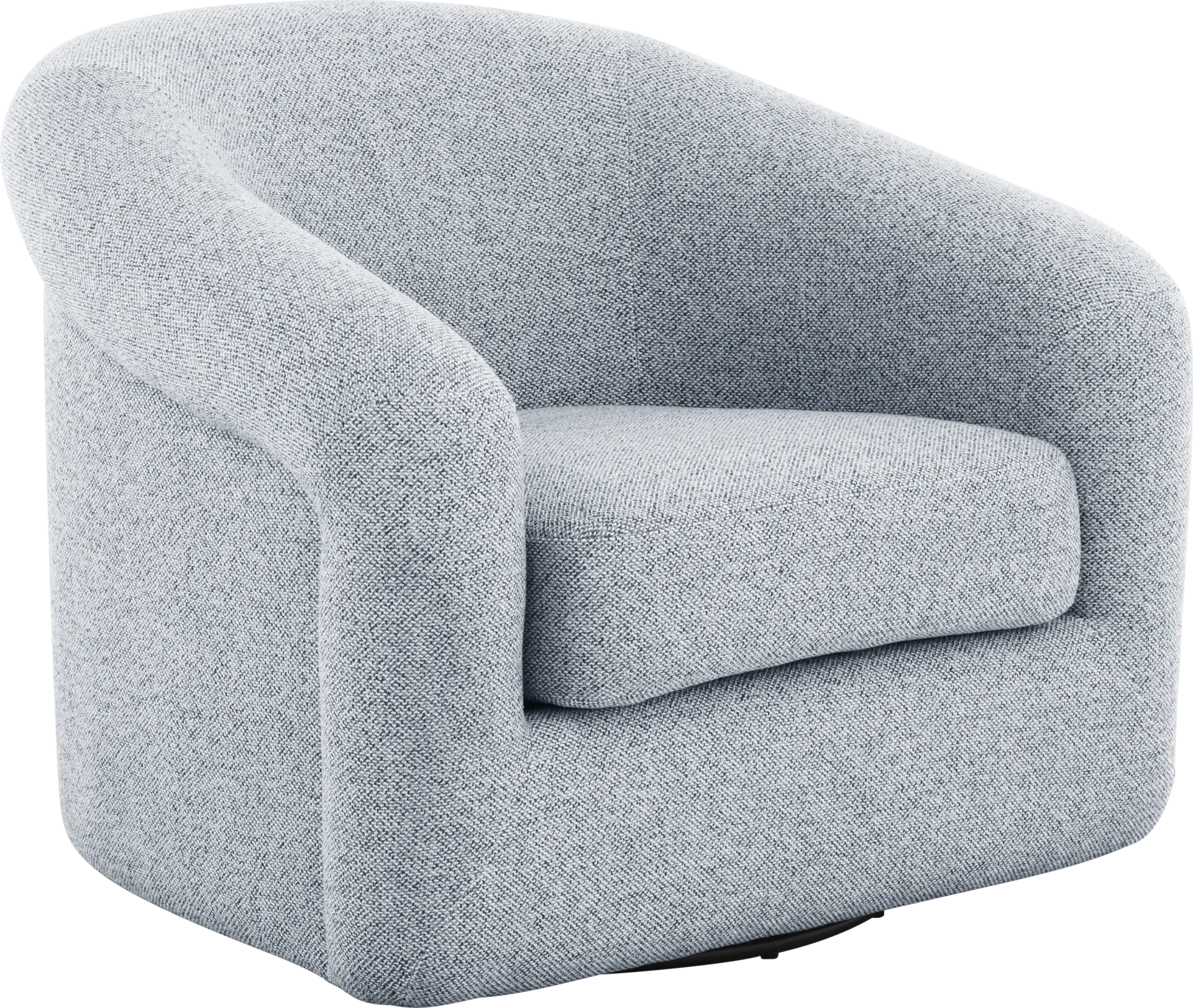Cecilia Blue Swivel Chair