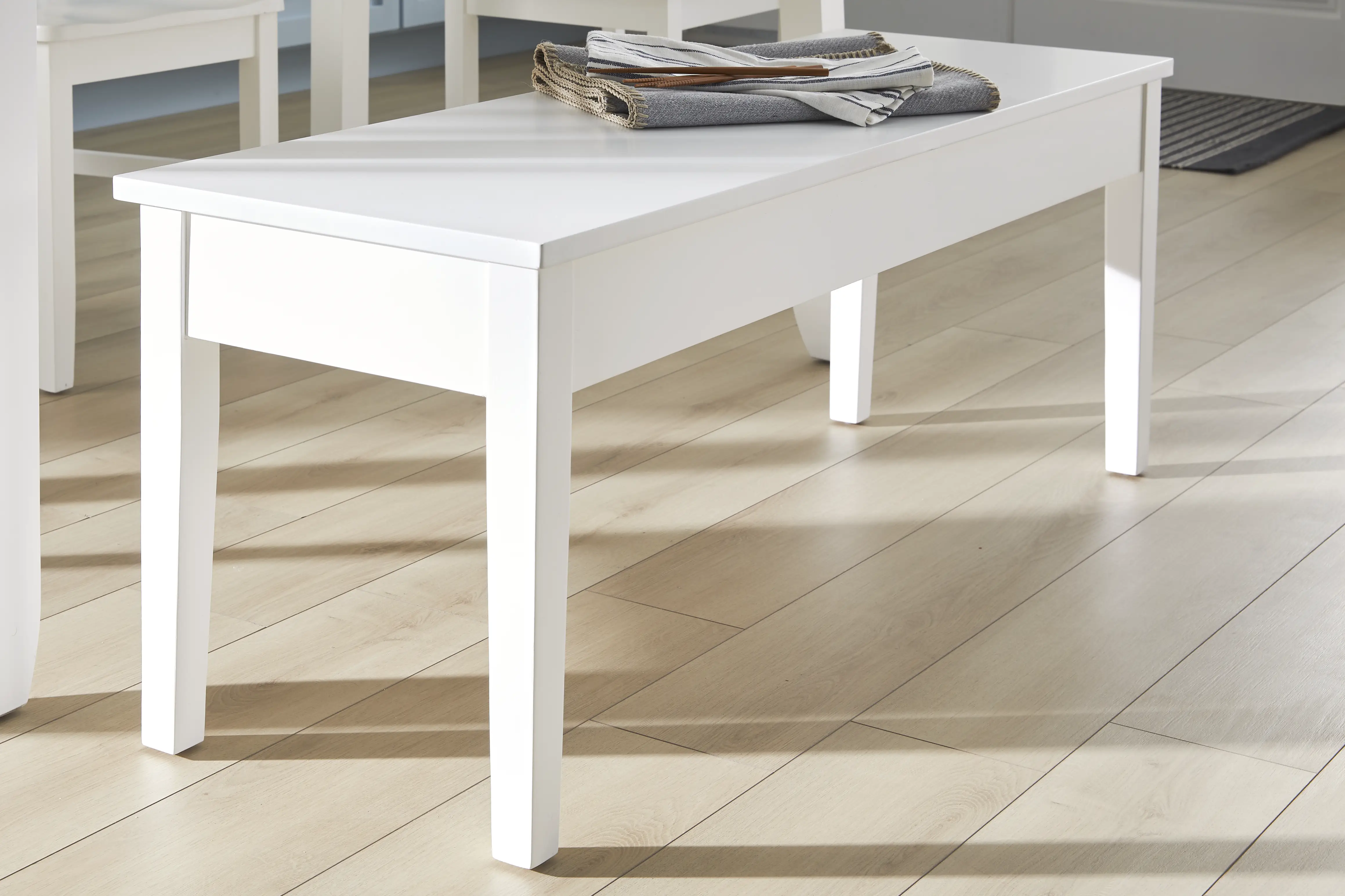 Concord White Storage Bench - Thumbnail - Image 4