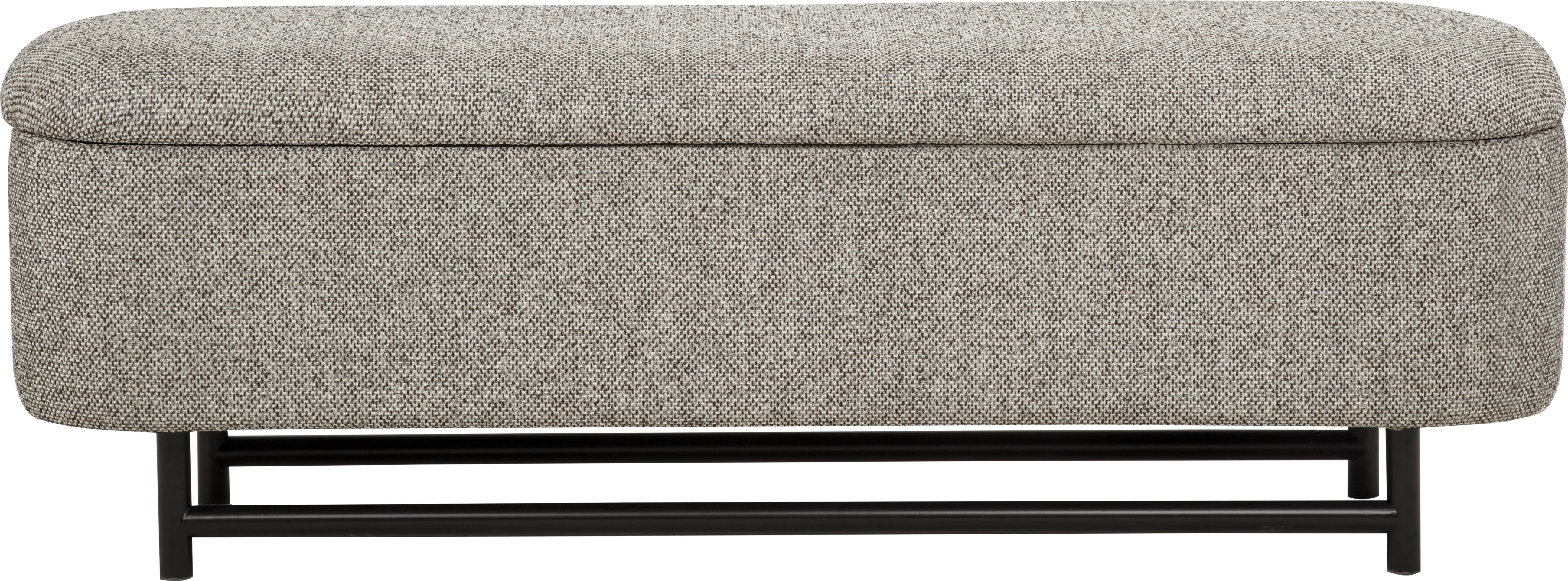 Tully Gray Storage Bench - Thumbnail - Image 1