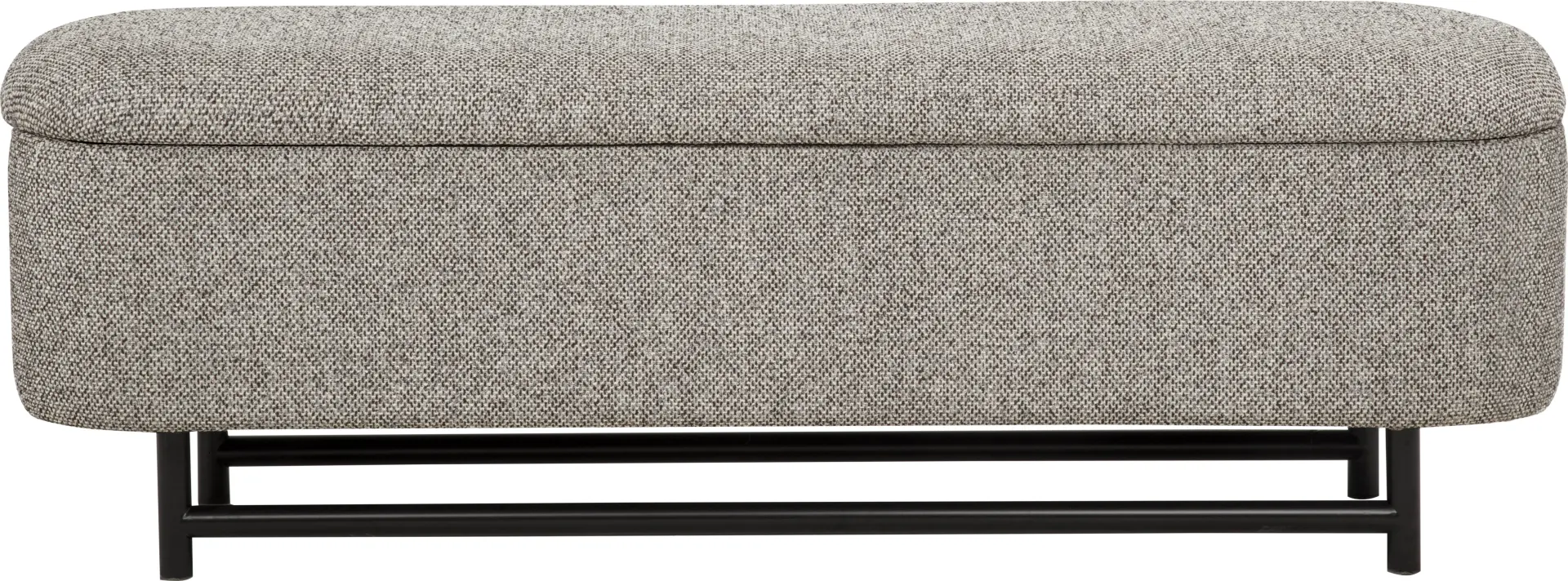 Tully Gray Storage Bench