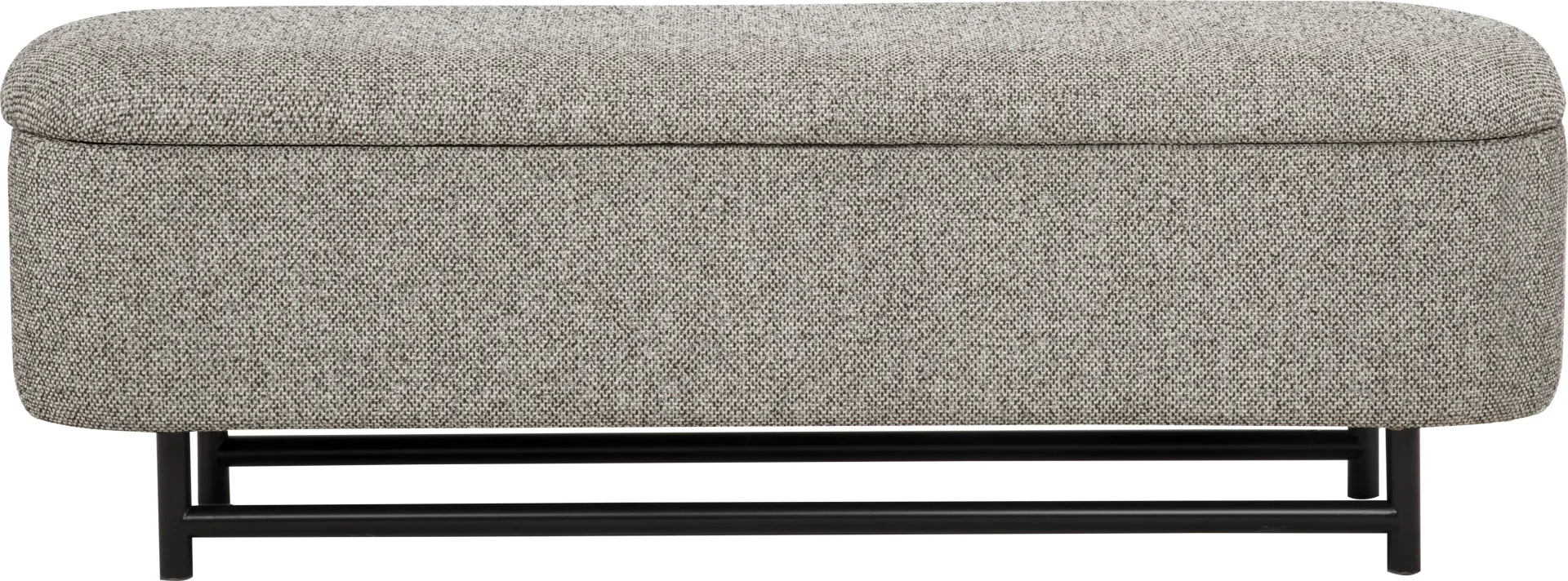 Tully Gray Storage Bench - Image 1