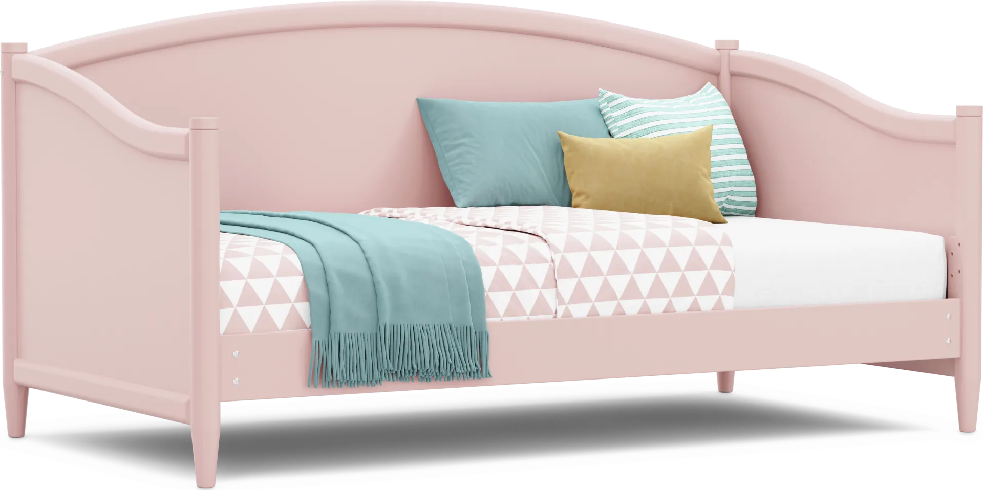 Kids Modern Colors Pink Twin Daybed - Image 1