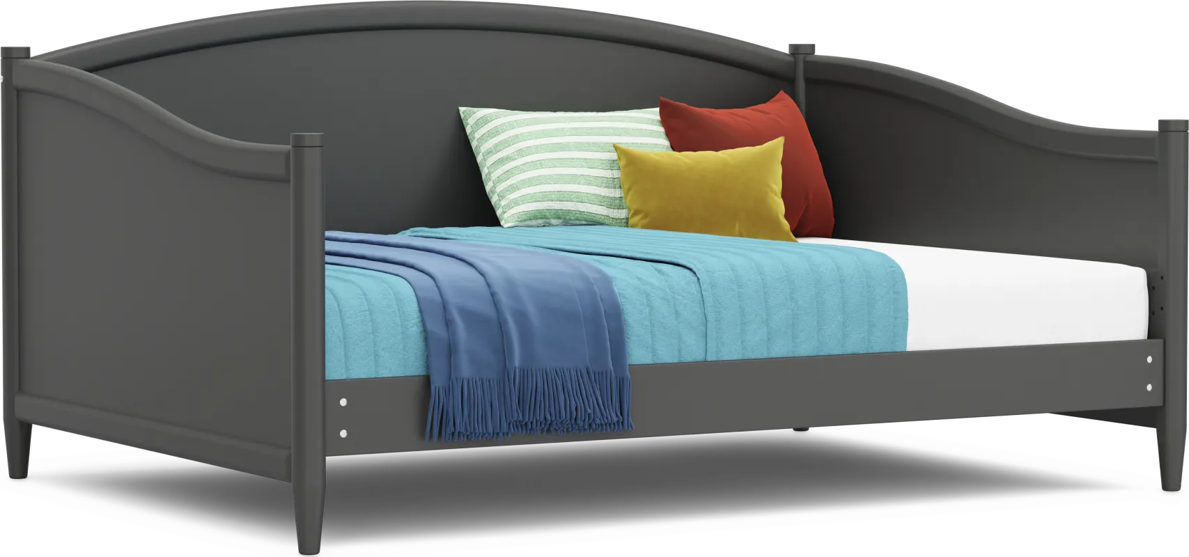 Kids Modern Colors Iron Ore Full Daybed