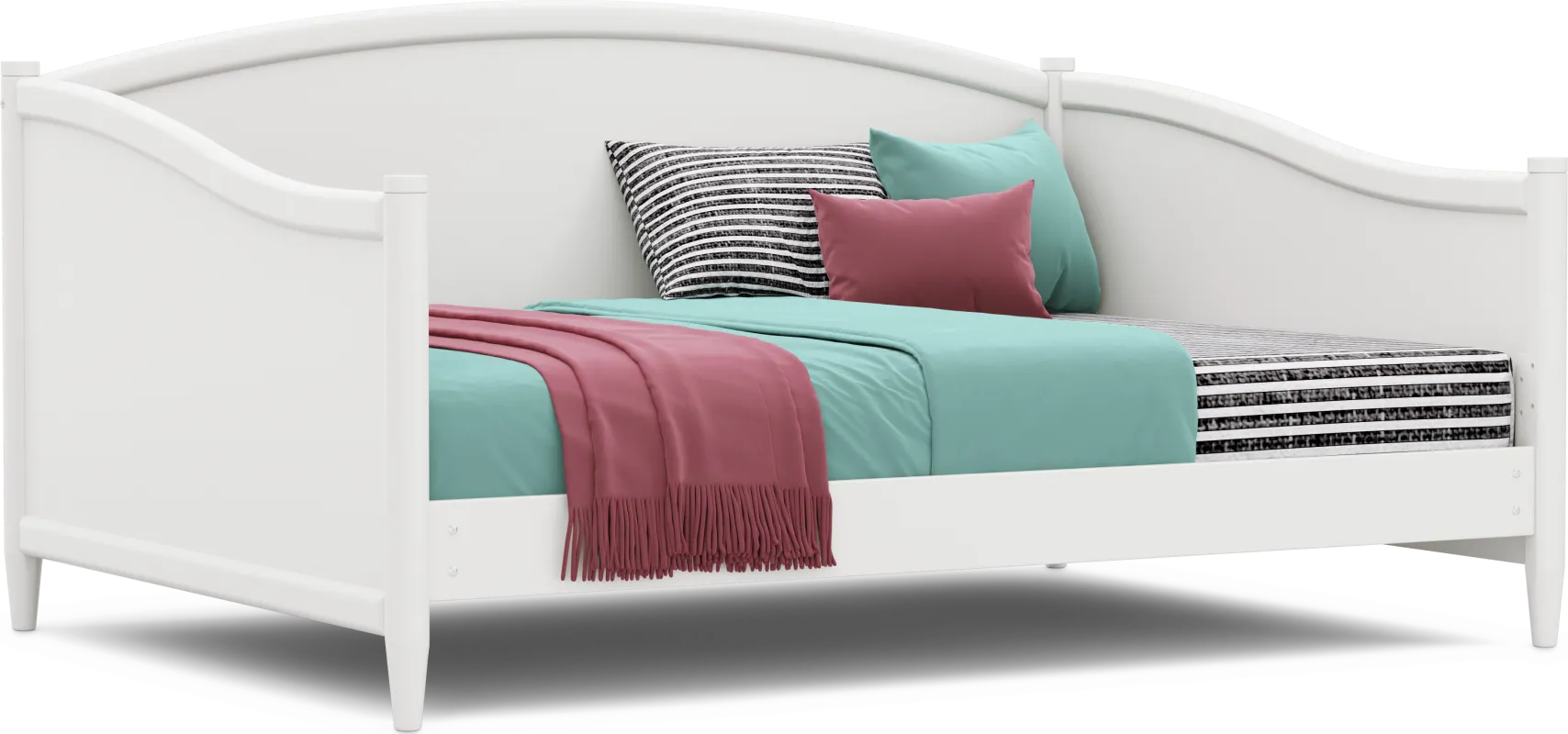 Kids Modern Colors White Full Daybed