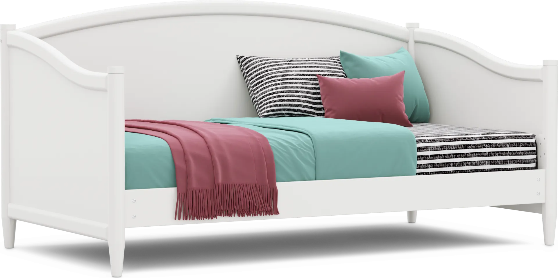 Kids Modern Colors White Twin Daybed - Image 1