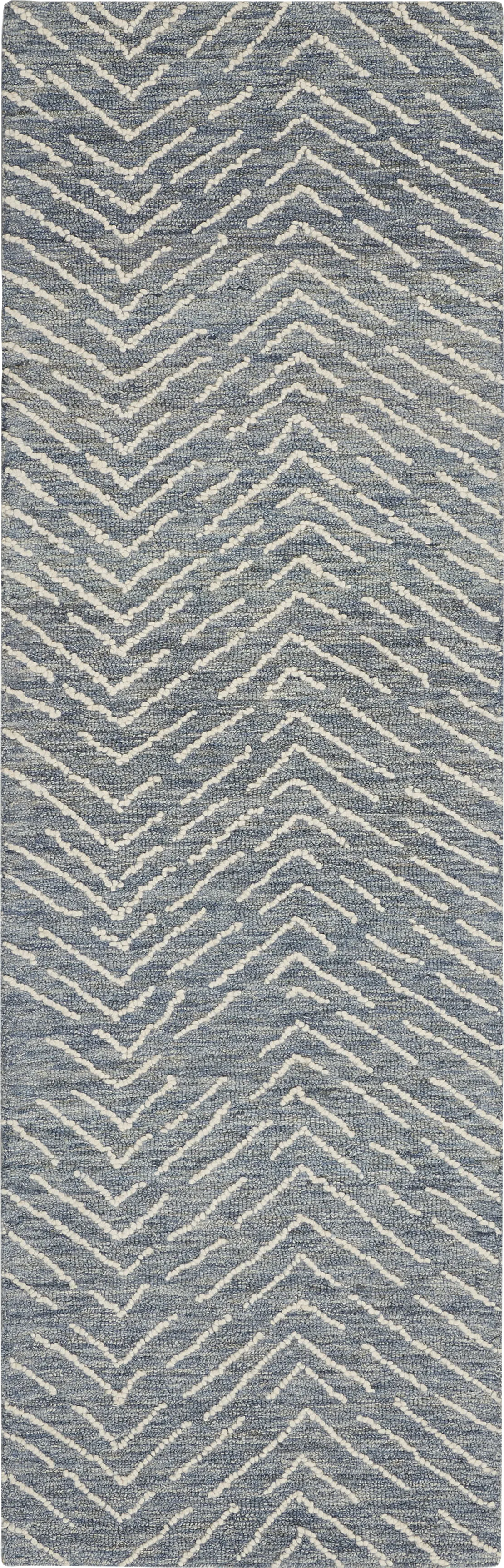 Kavos Indigo/Ivory 2'3"X7'6" Rug - Image 1
