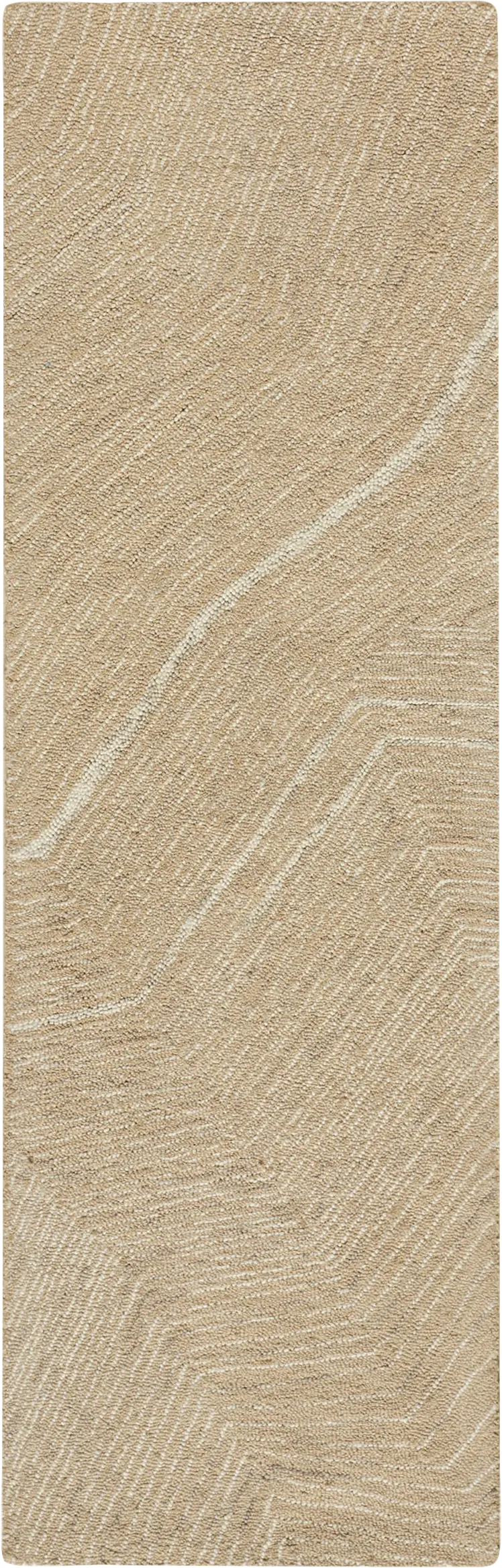 Glided Dunes Brown 2'3 x 7'6 Runner Rug