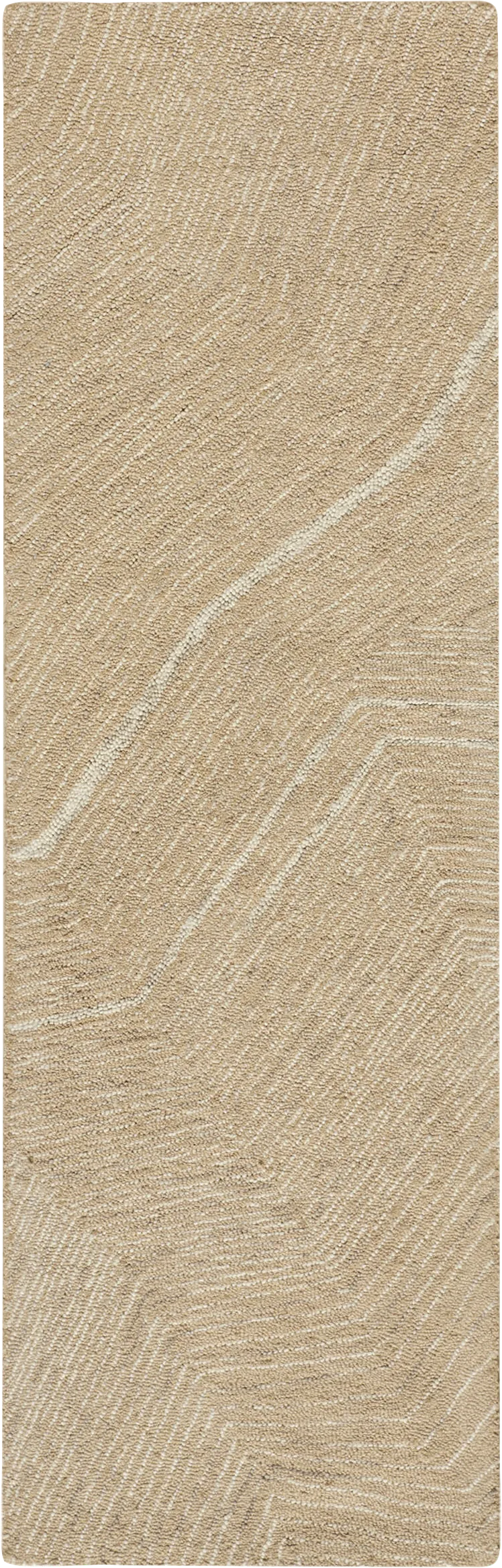 Glided Dunes Brown 2'3 x 7'6 Runner Rug - Image 1