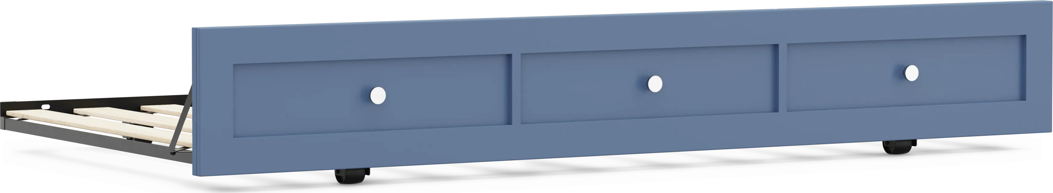 Kids Modern Colors Slate Blue Twin Trundle - Thumbnail - Image 1