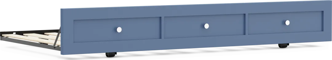 Kids Modern Colors Slate Blue Twin Trundle