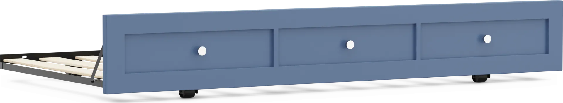 Kids Modern Colors Slate Blue Twin Trundle - Image 1