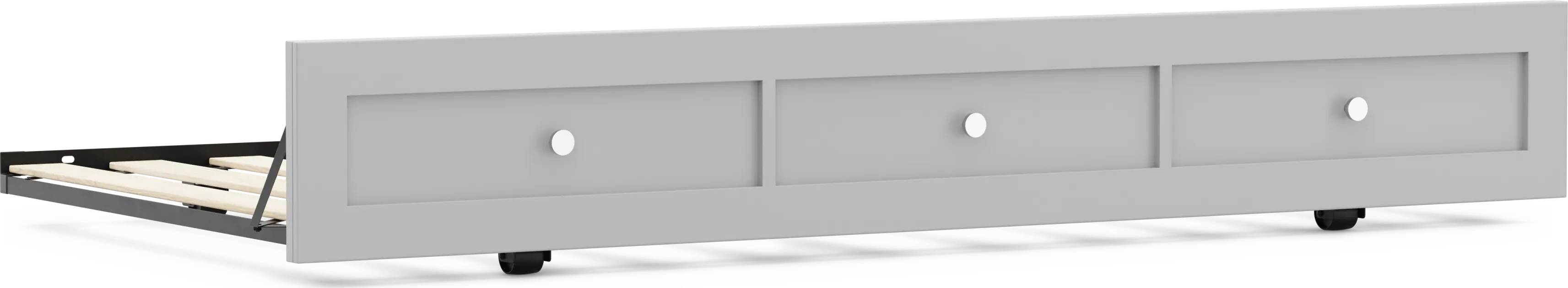 Kids Modern Colors Light Gray Twin Trundle - Thumbnail - Image 1