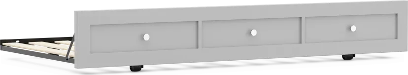 Kids Modern Colors Light Gray Twin Trundle