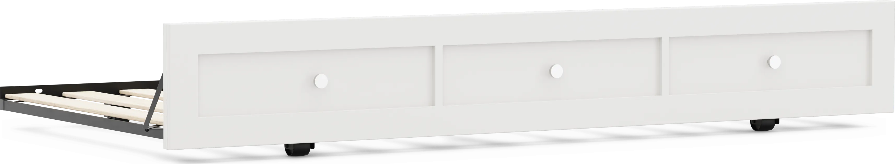 Kids Modern Colors White Twin Trundle - Thumbnail - Image 1