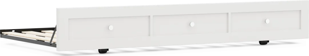 Kids Modern Colors White Twin Trundle