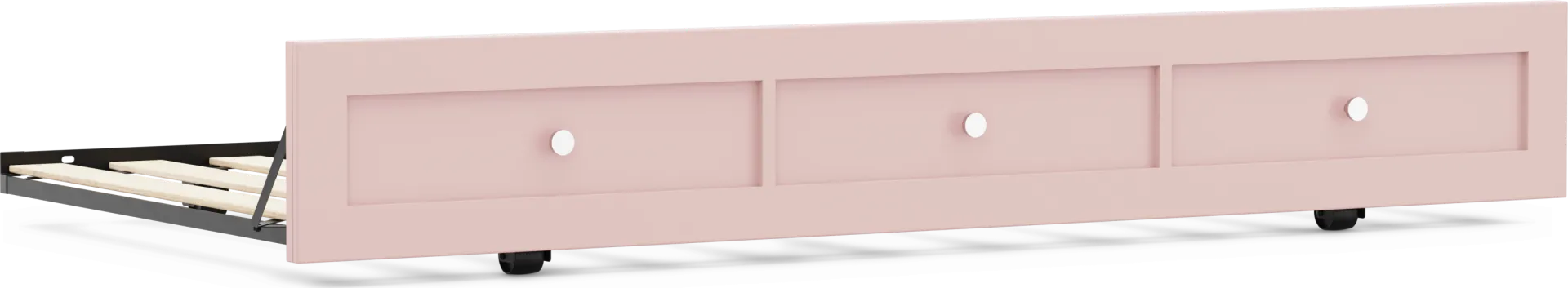 Kids Modern Colors Pink Twin Trundle - Image 1