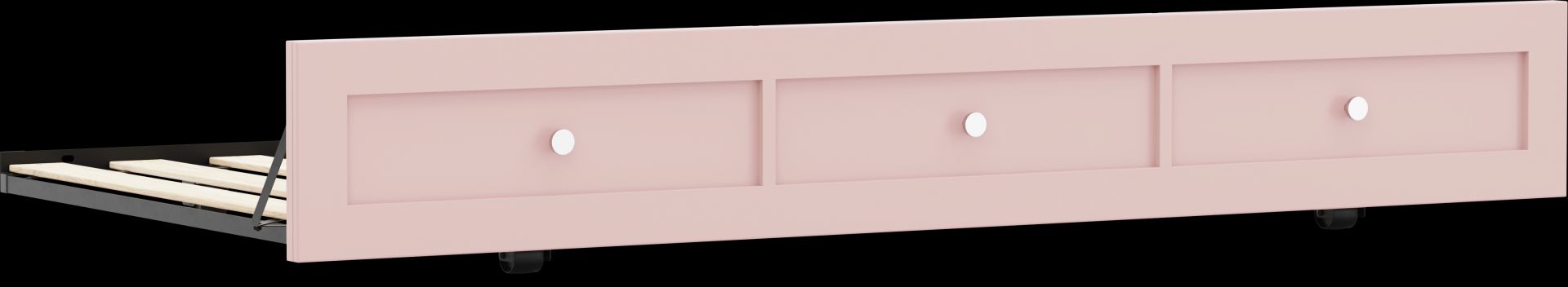 Kids Modern Colors Pink Twin Trundle - Image 1