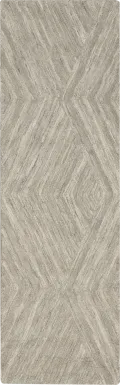WAVE ILLUSION GRAY 2'3 x 7'6 RUG