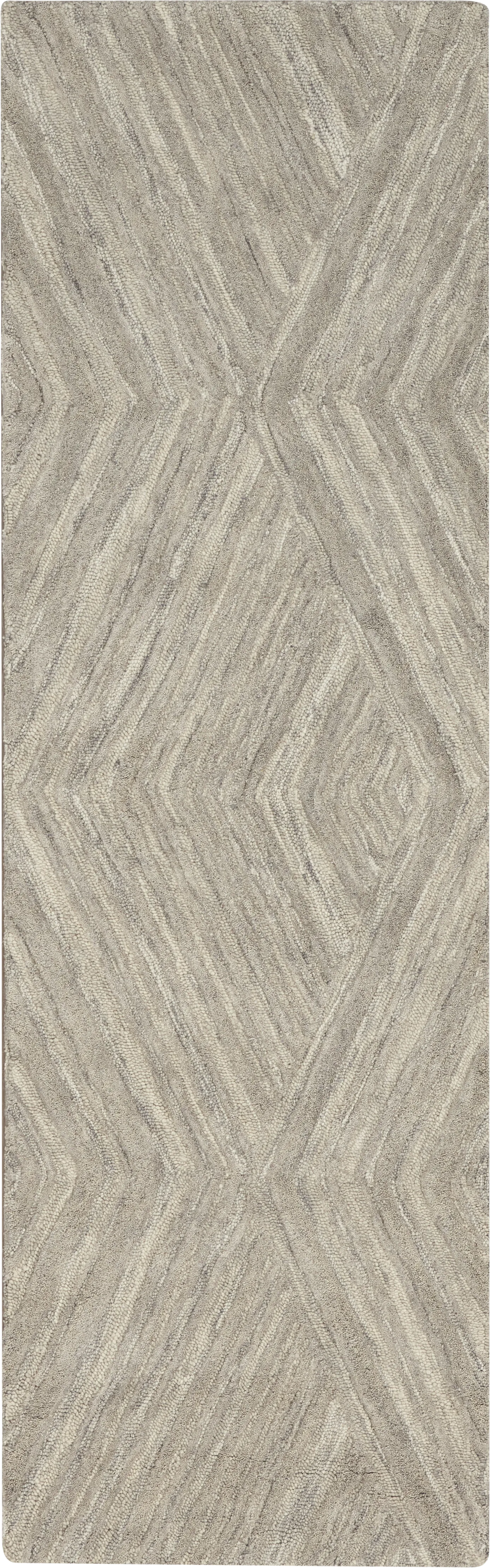 WAVE ILLUSION GRAY 2'3 x 7'6 RUG - Image 1
