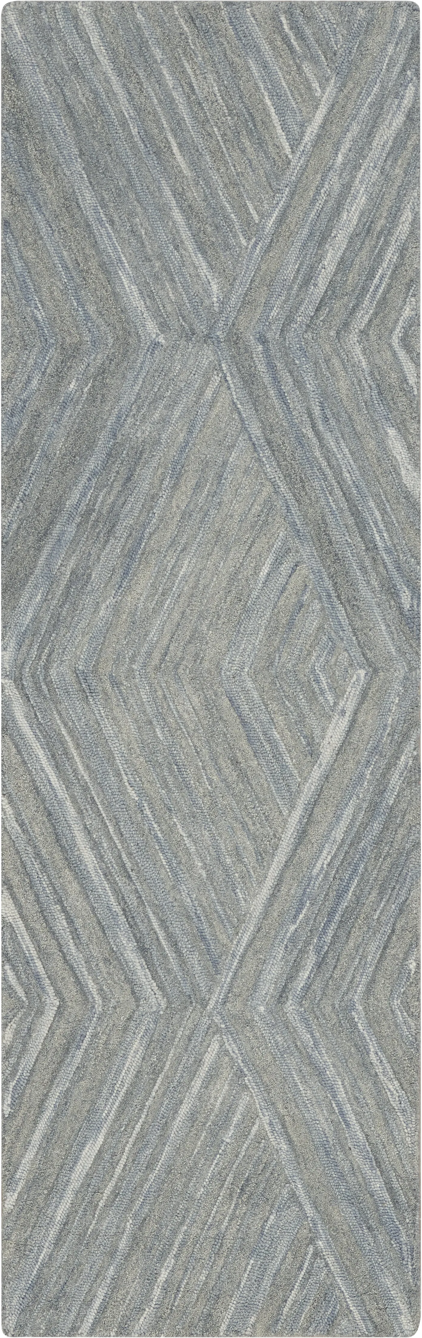 WAVE ILLUSION BLUE 2'3 x 7'6 RUG - Image 1