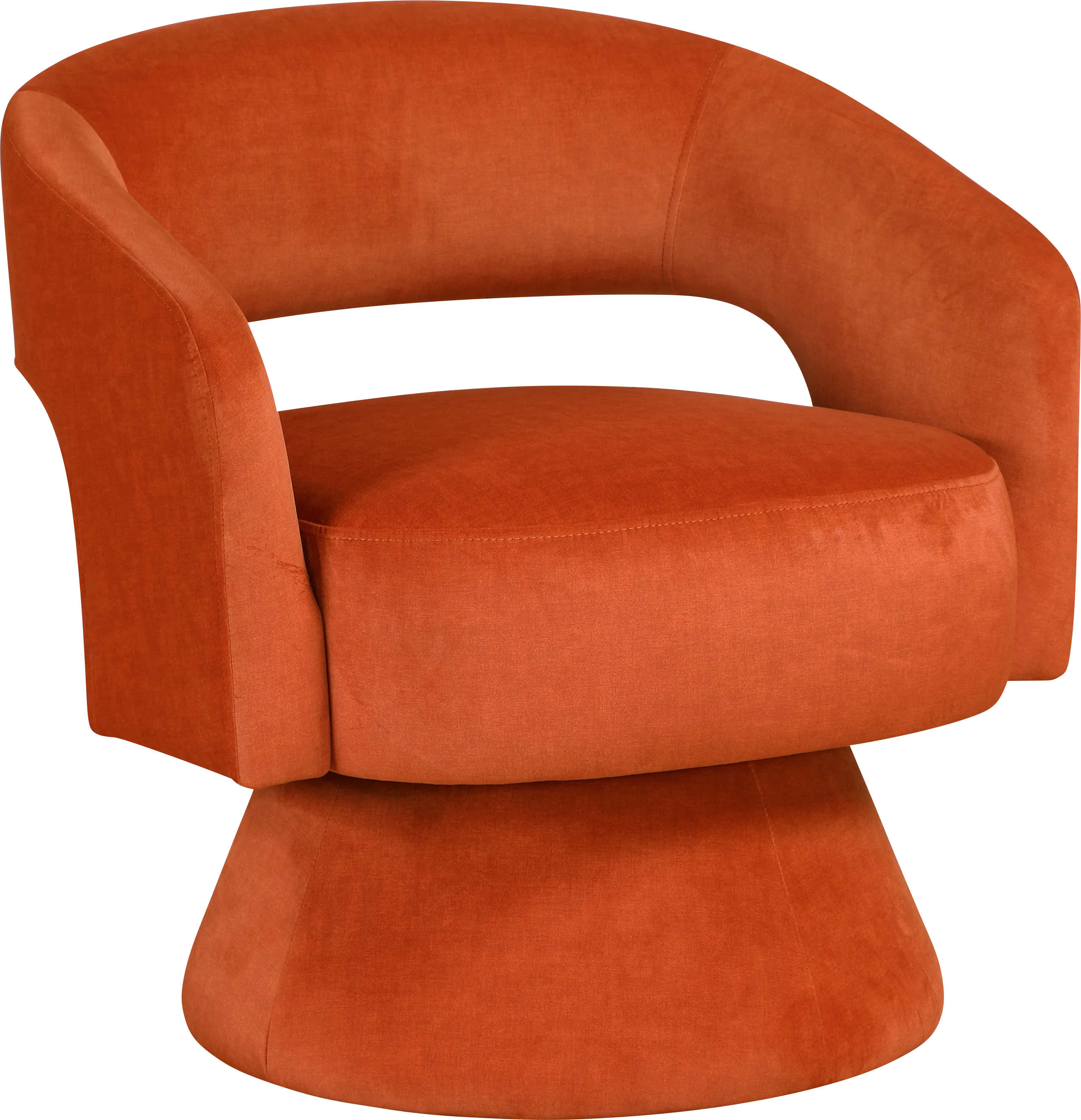 Saeva Orange Accent Chair - Thumbnail - Image 1