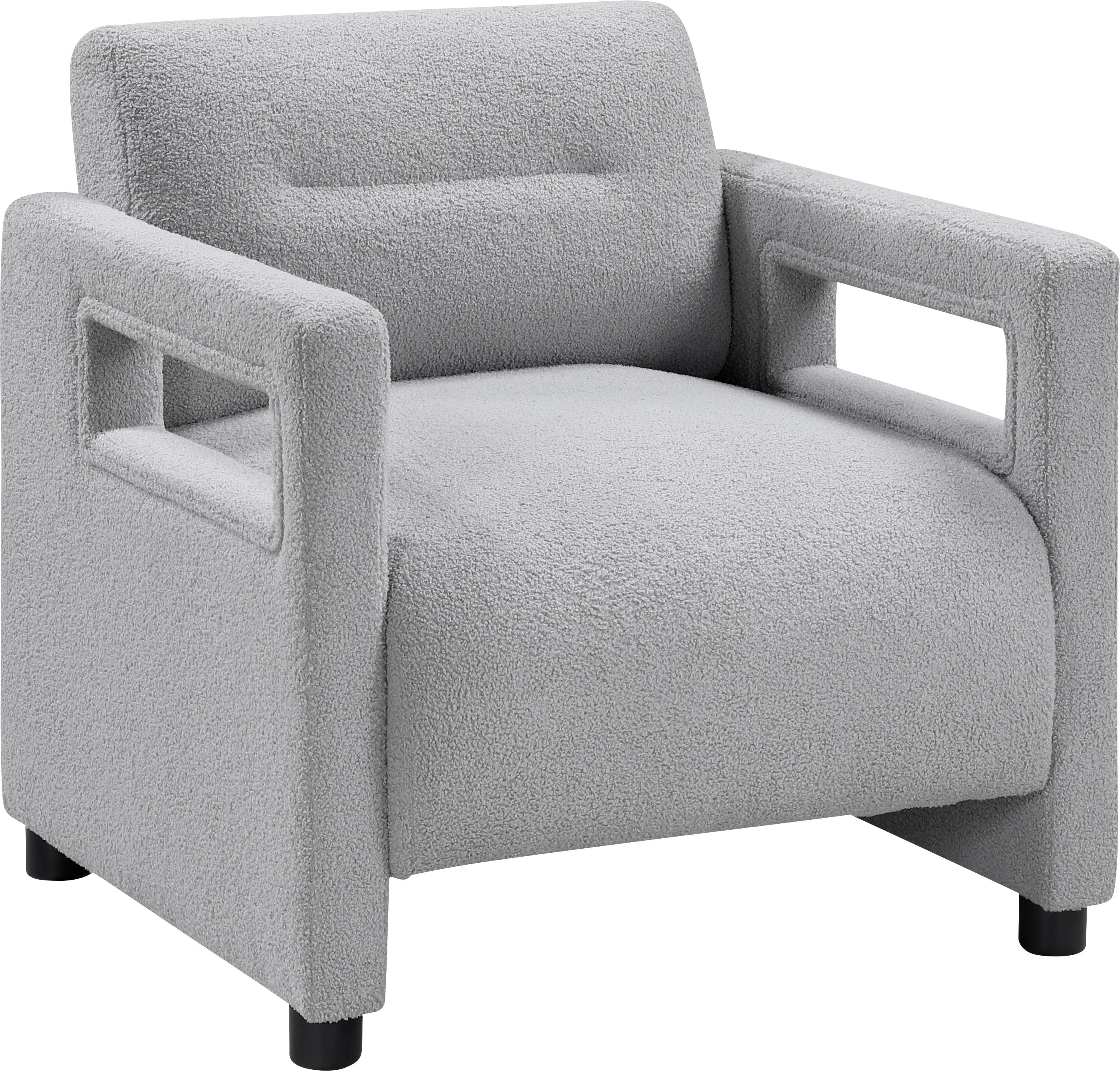 Charliza Gray Accent Chair - Thumbnail - Image 1